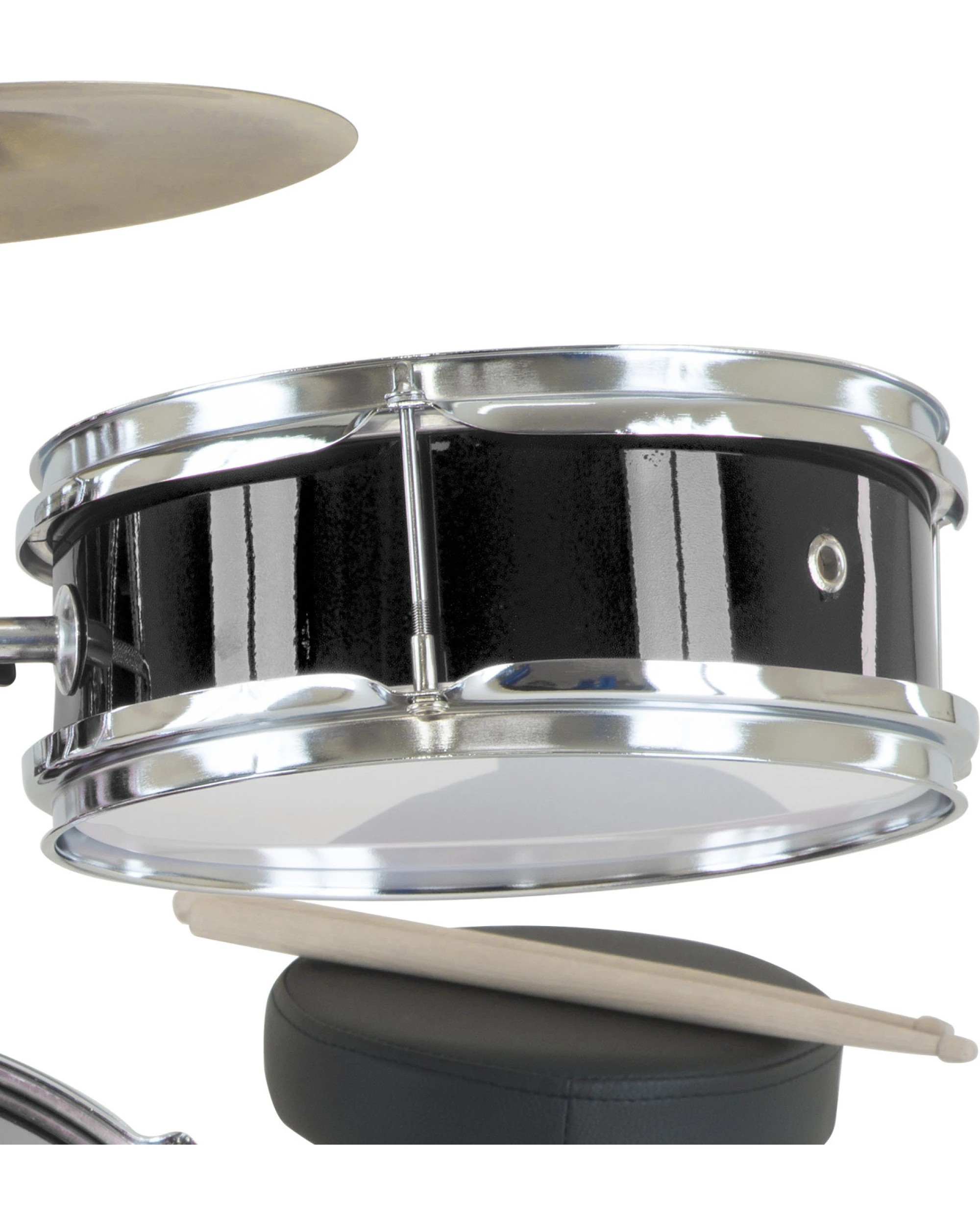 4 Karrera Kids 4pc Drum Set Kit in Black - Black, 4 of 7