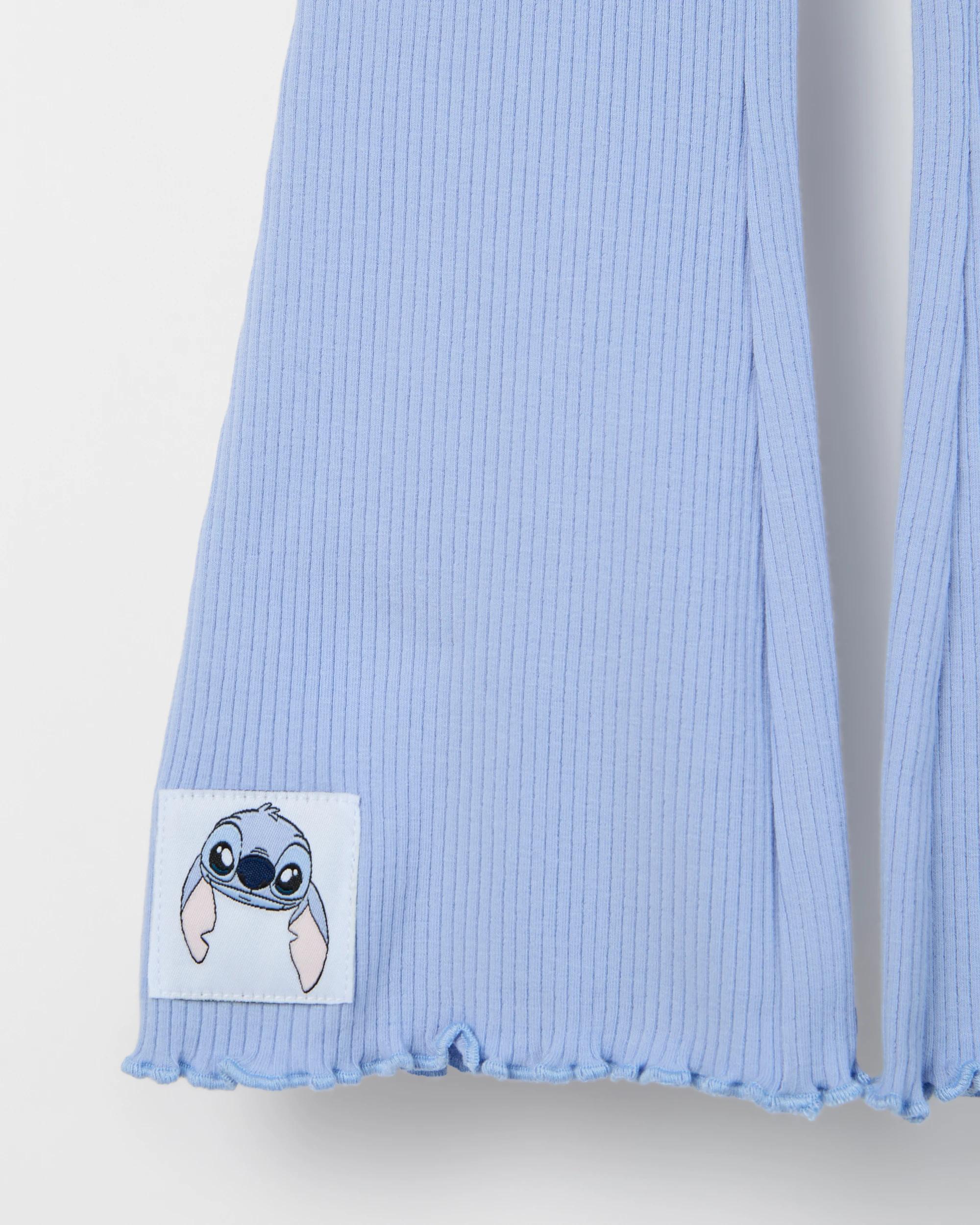 3 Disney Lilo & Stitch Australian Cotton Top and Flare Pants Set HEART BLUE, 3 of 4