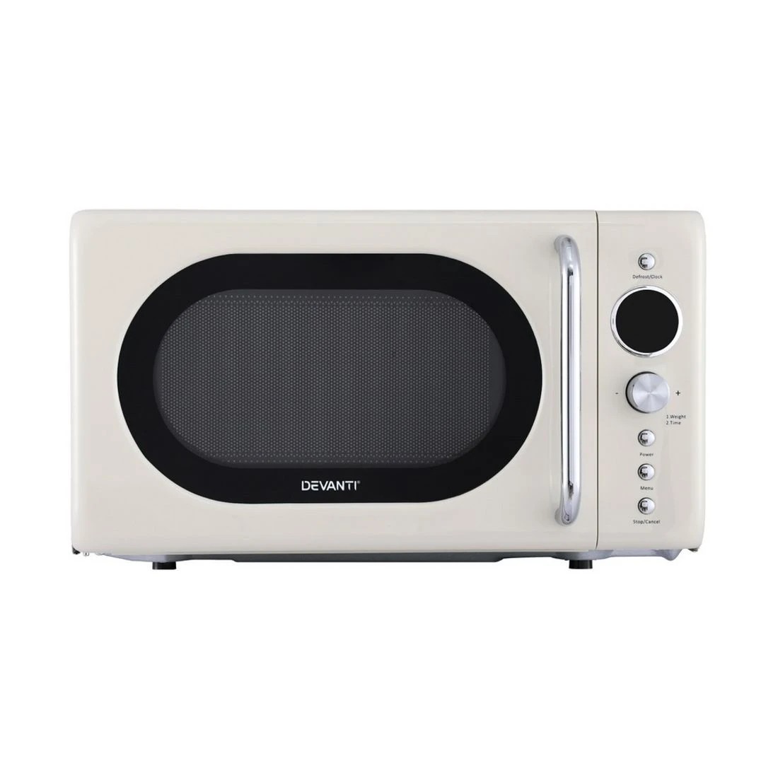 4 Devanti 20L Microwave Oven 700W Cream - White, 4 of 7