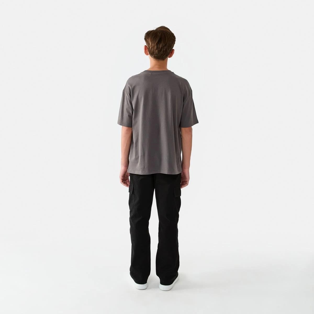 6 Short Sleeve Oversized Graphic T-shirt Gry Bballp, 6 of 8