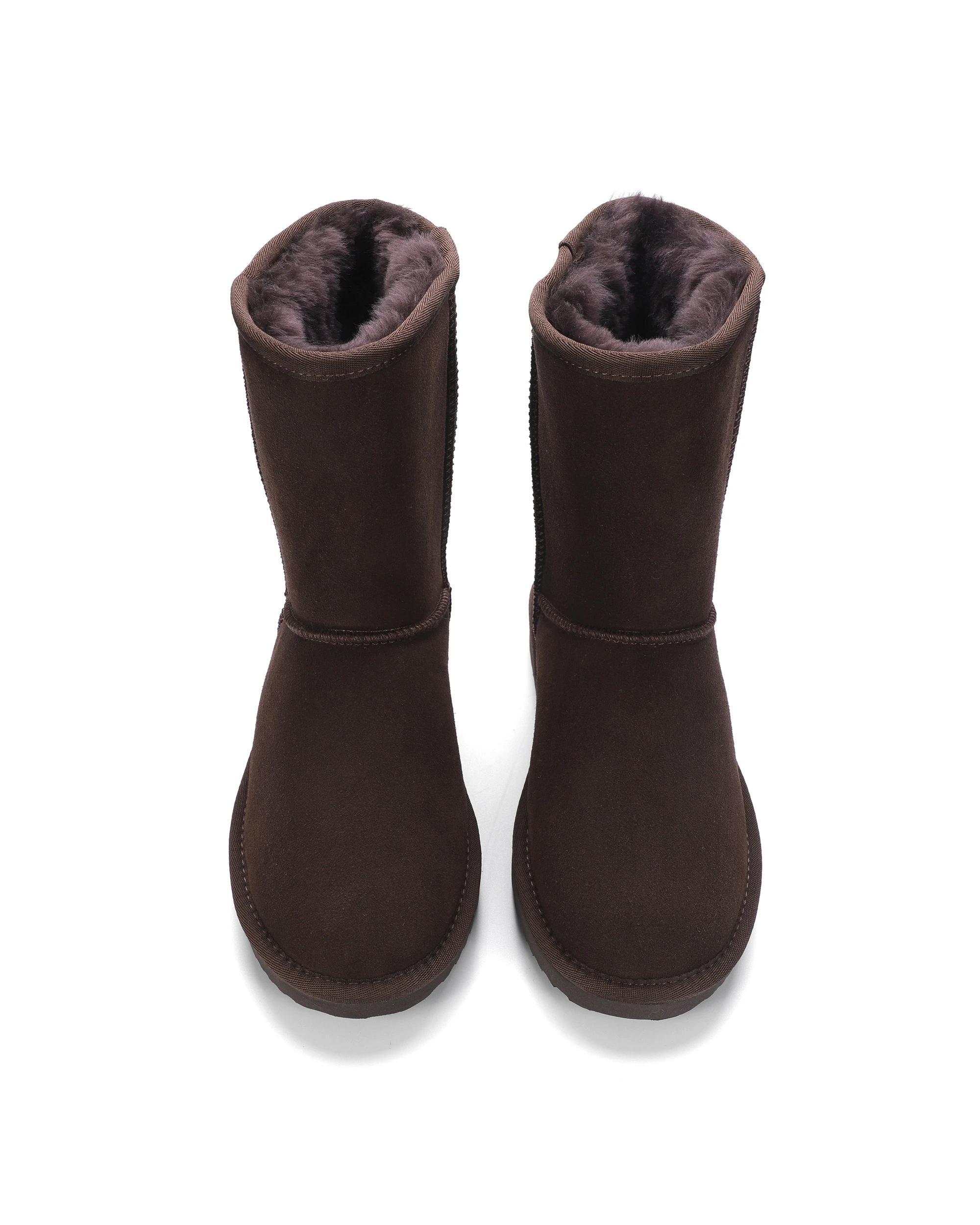 5 AUS WOOLI Premium Signature Mid-Calf Sheepskin UGGs CHOCOLATE, 5 of 6