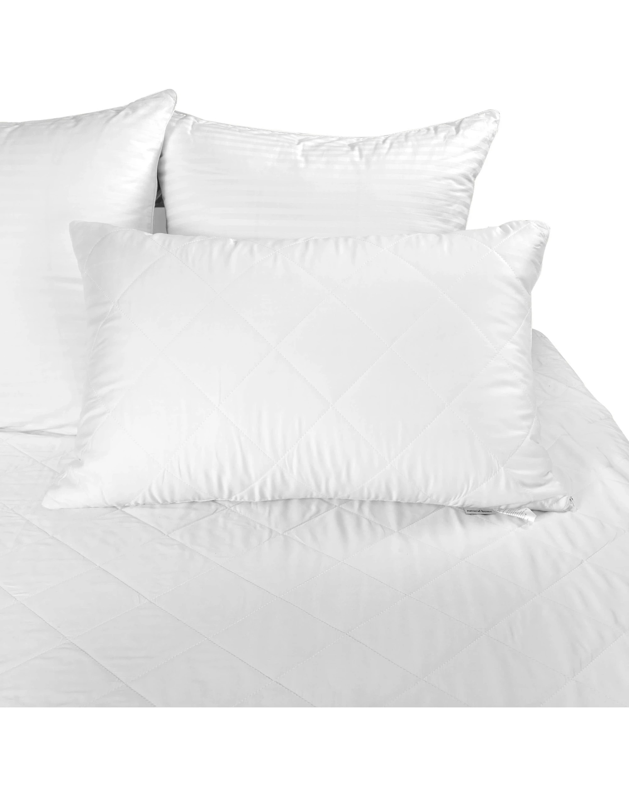 1 Natural Home Bamboo Pillow Protector King Size - White, 1 of 6