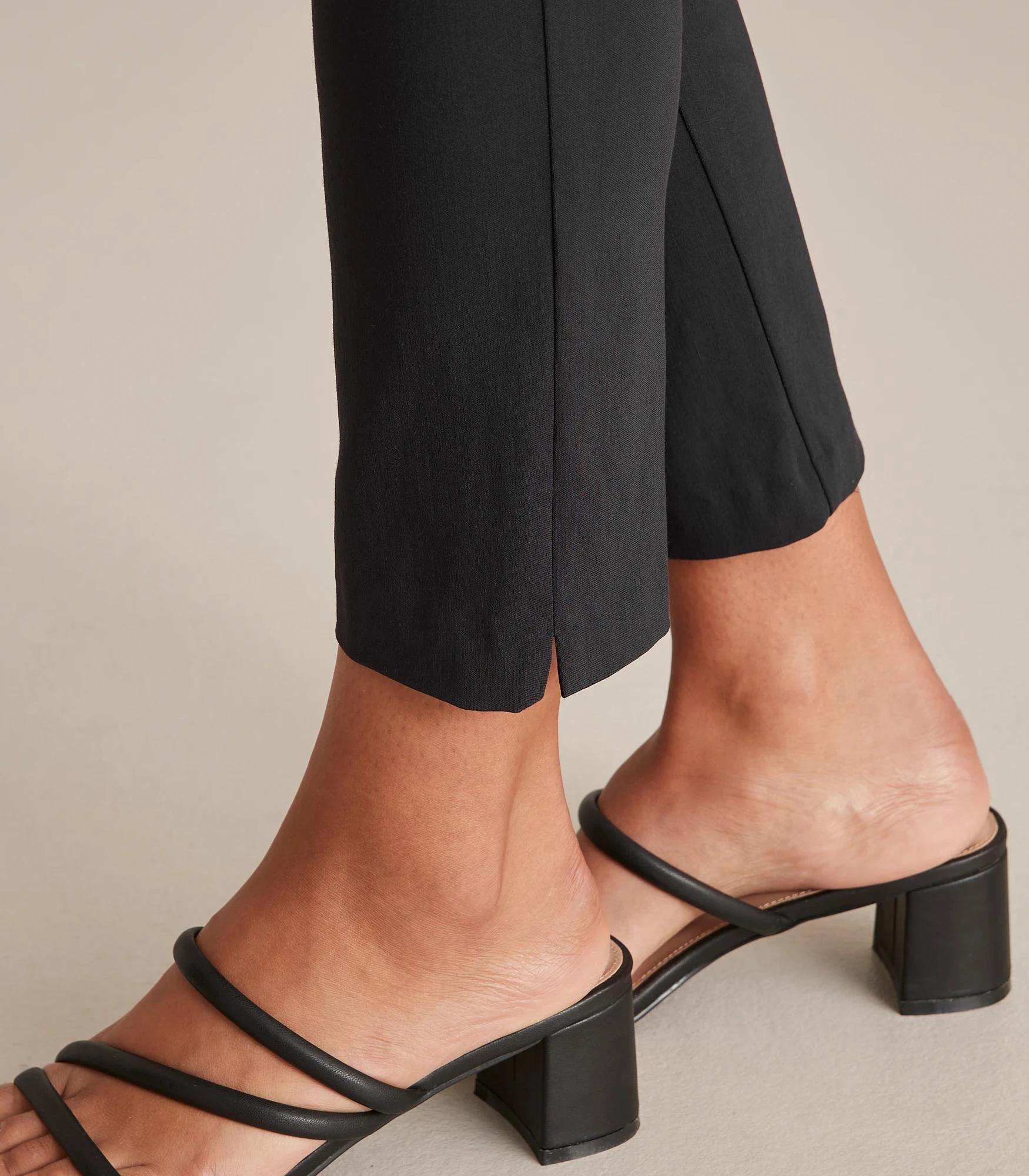 8 Preview Carrie Ankle Length Bengaline Cigar Pants BLACK, 8 of 10