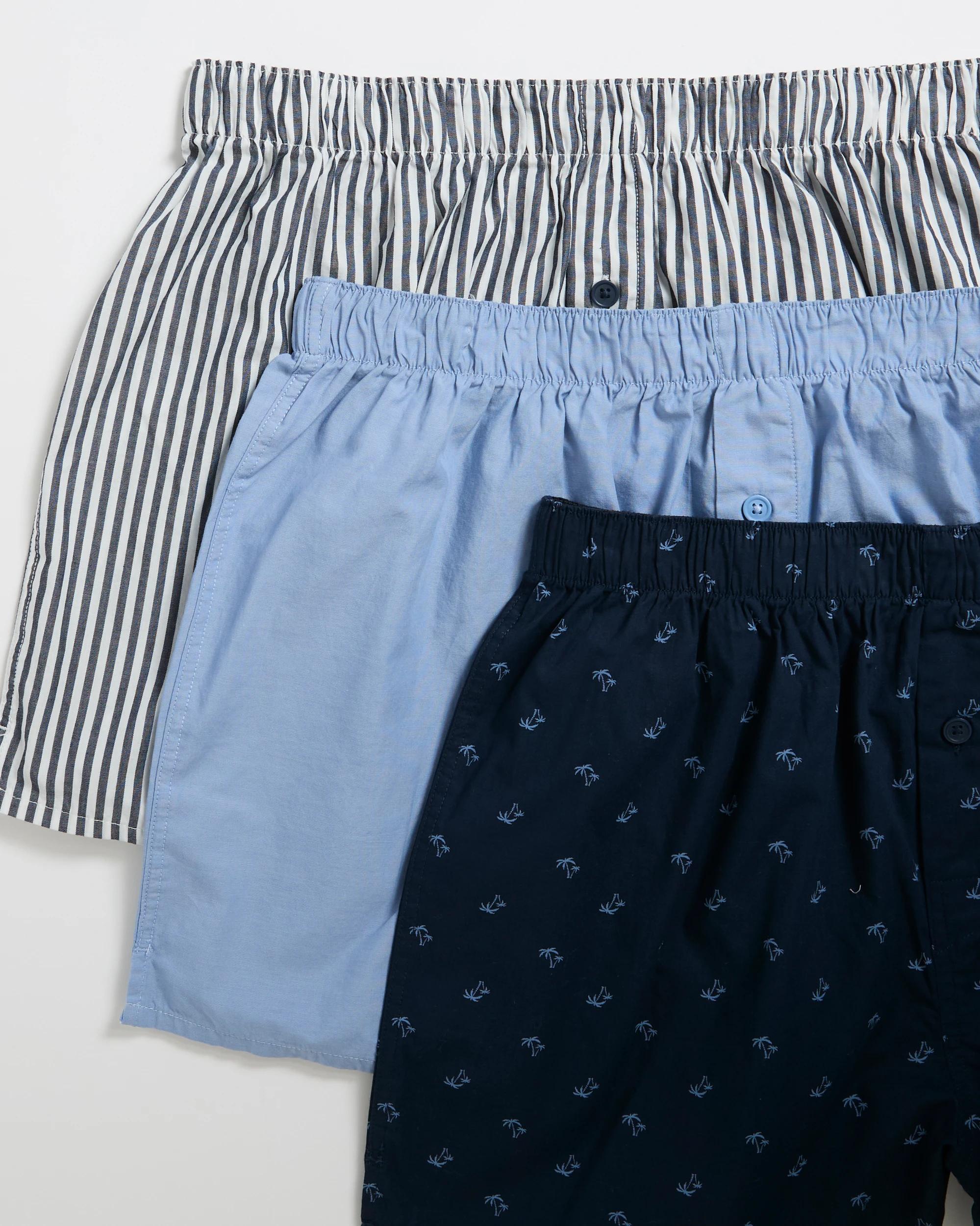 2 Maxx 3 Pack Woven Boxers MULTI DITSY PALM, 2 of 2