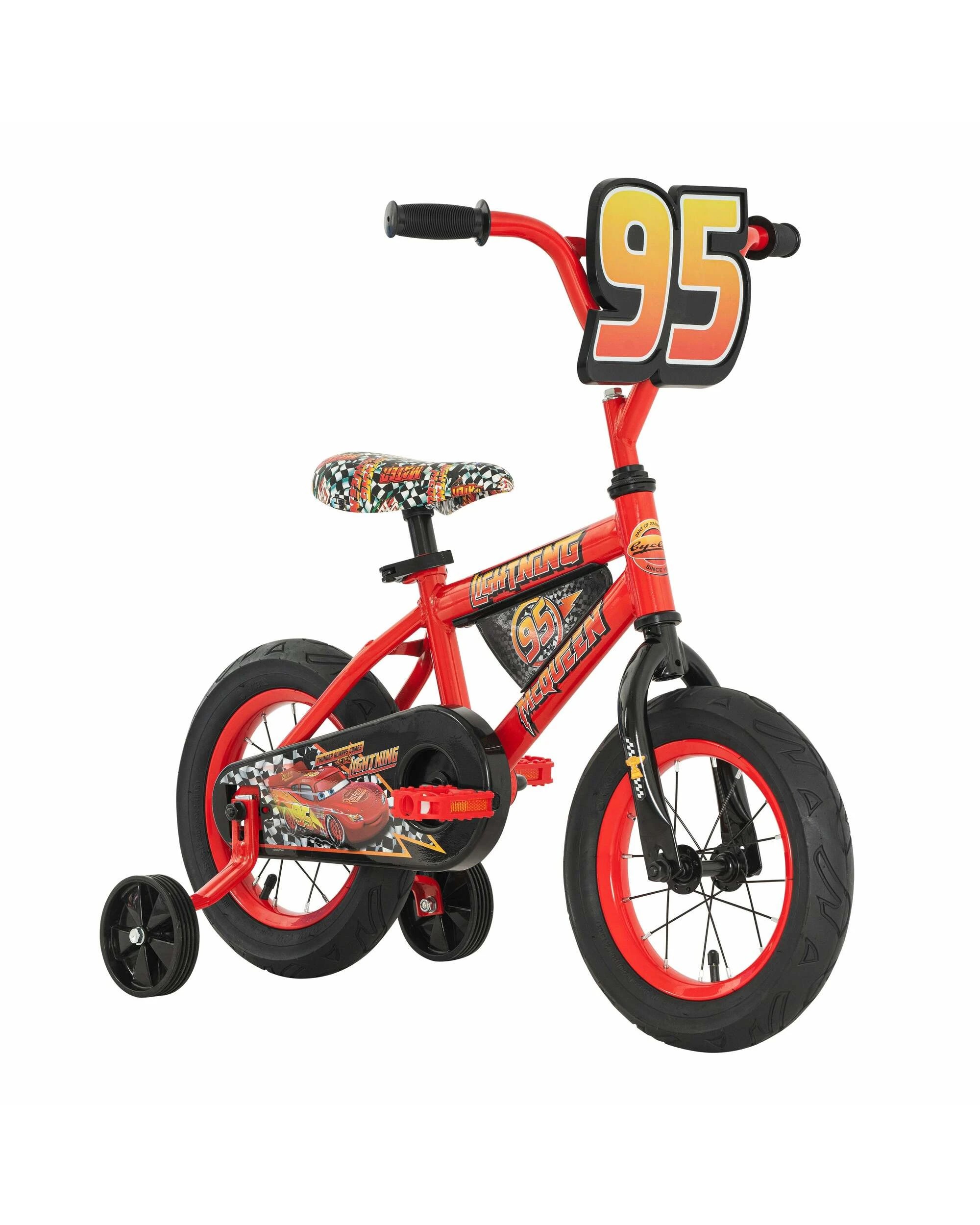 1 Disney Cars 3D 30cm Kids Bike - Red, 1 of 1