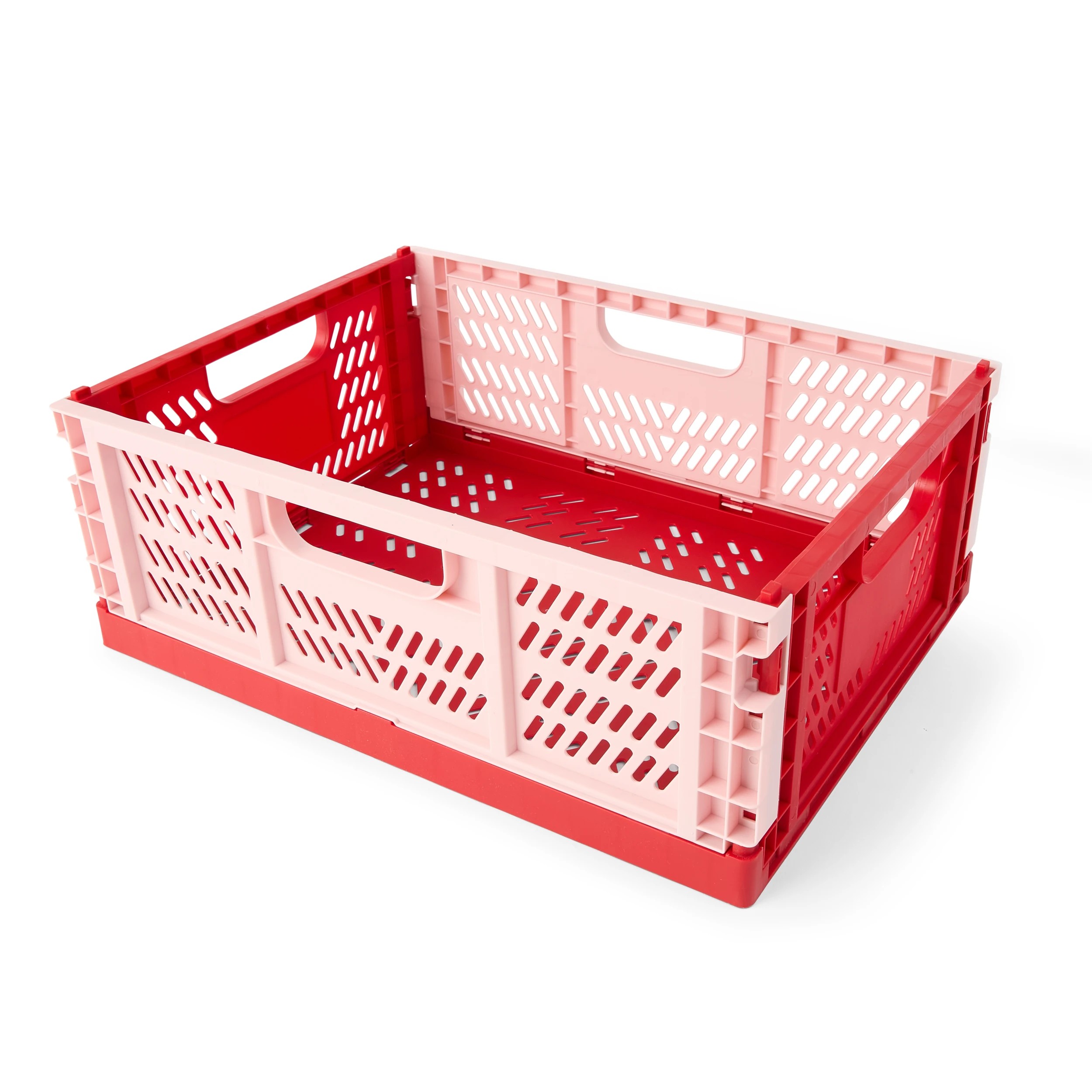 2 15L Collapsible Crate - Medium, Red, 2 of 8