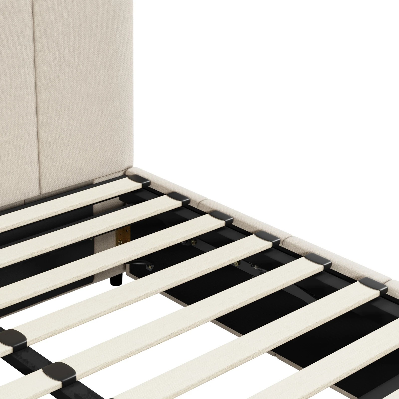 7 Oikiture King Bed Gas Lift Base With Storage Bed Frame
 - Beige, 7 of 10