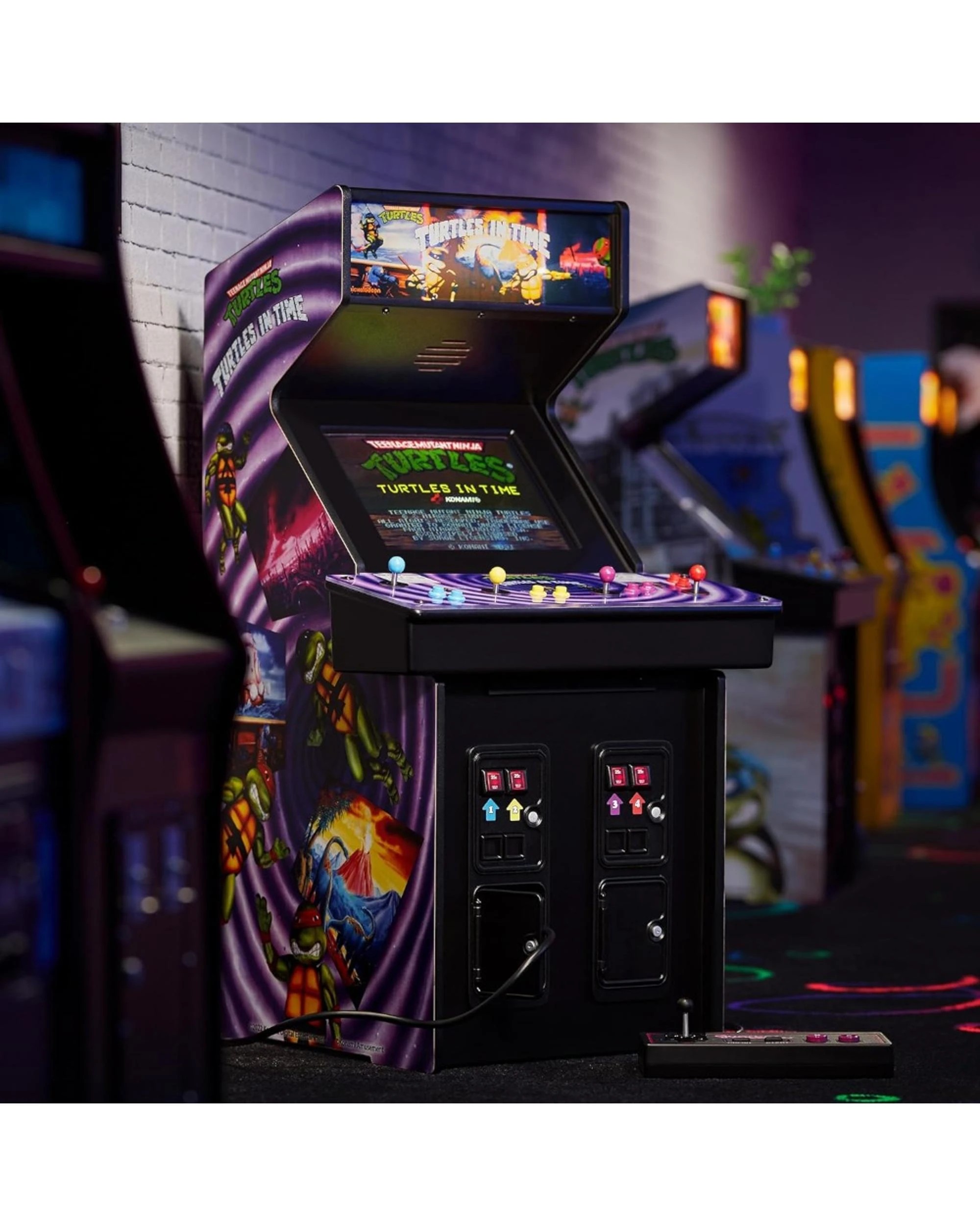 3 Numskull Quarter Arcade Teenage Mutant Ninja Turtles Turtles In Time Arcade Cabinet, 3 of 5