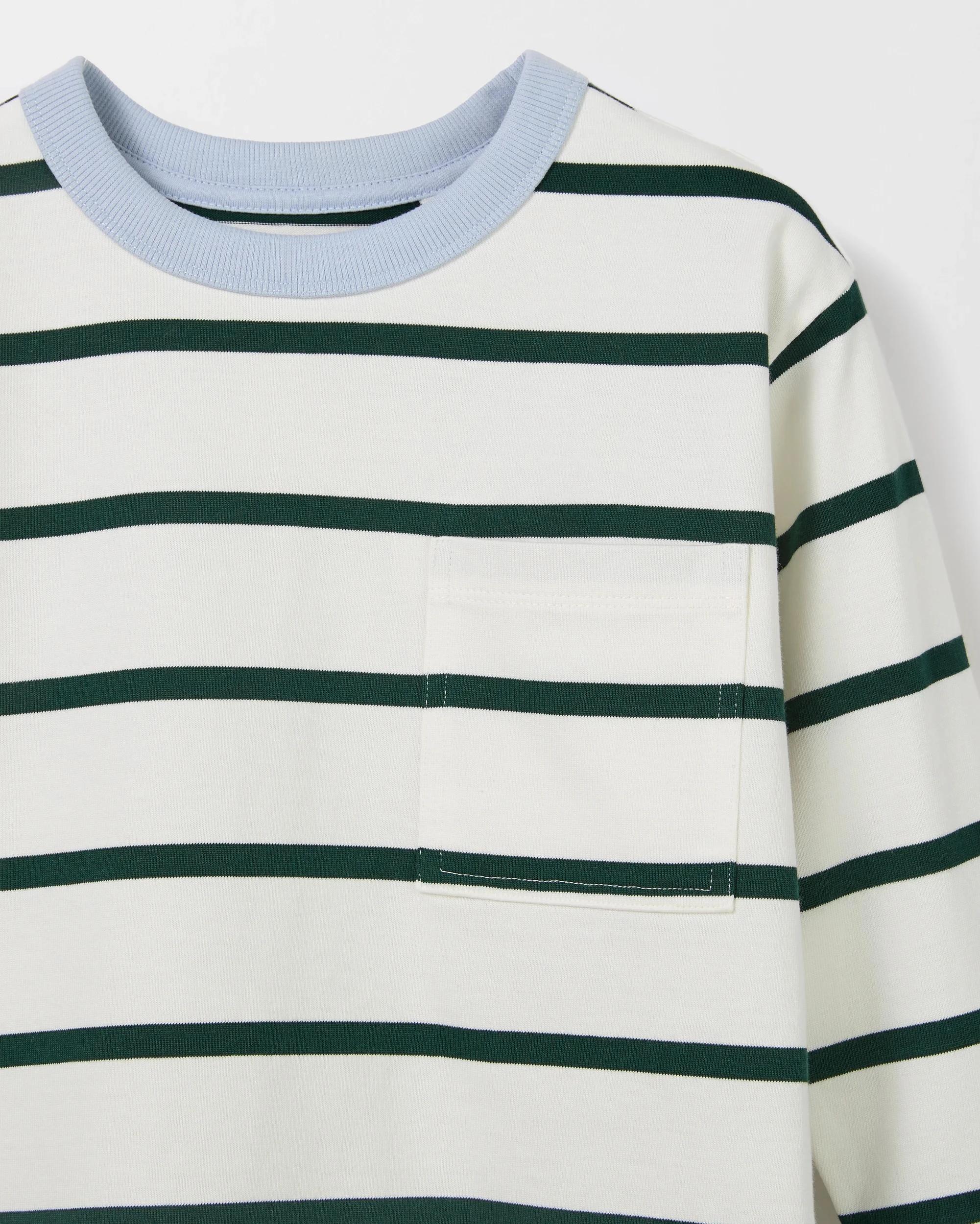 2 Target Kids Australian Cotton Stripe Long Sleeve Pocket T-Shirt , 2 of 2