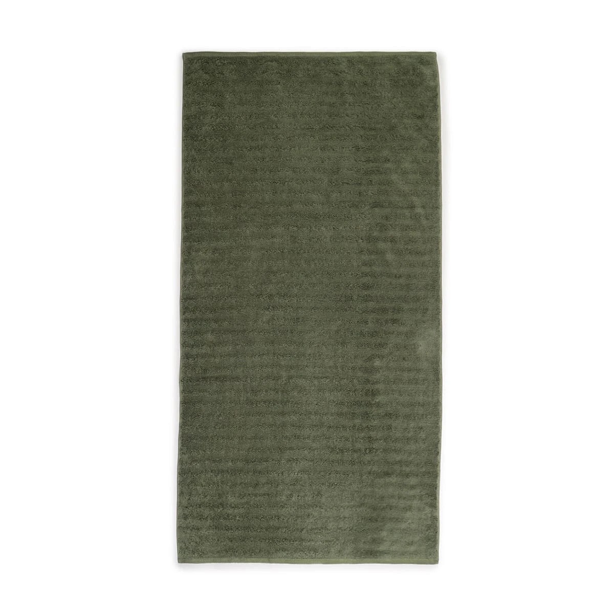 3 Thick Ribbed Australian Cotton Bath Sheet - Forest Green, 3 of 5