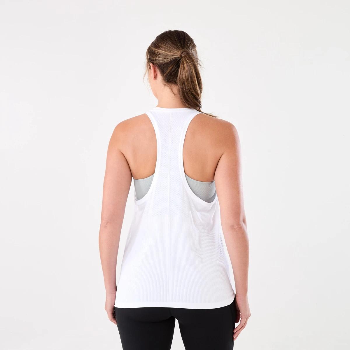 3 Active Womens Seamfree Core Tank WHITE, 3 of 7