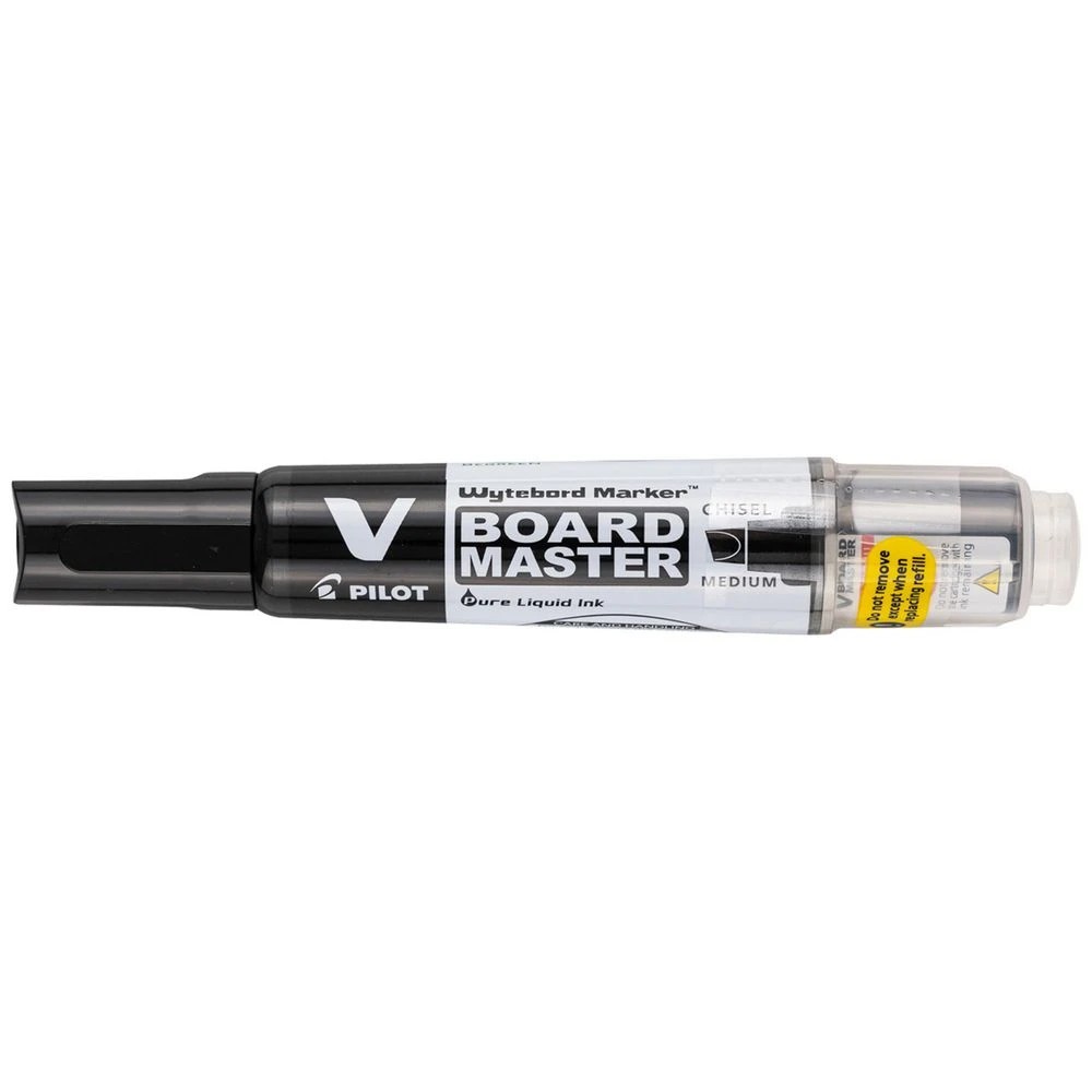 1 PILOT V Board Master Whiteboard Marker Chisel Tip Black, 1 of 5