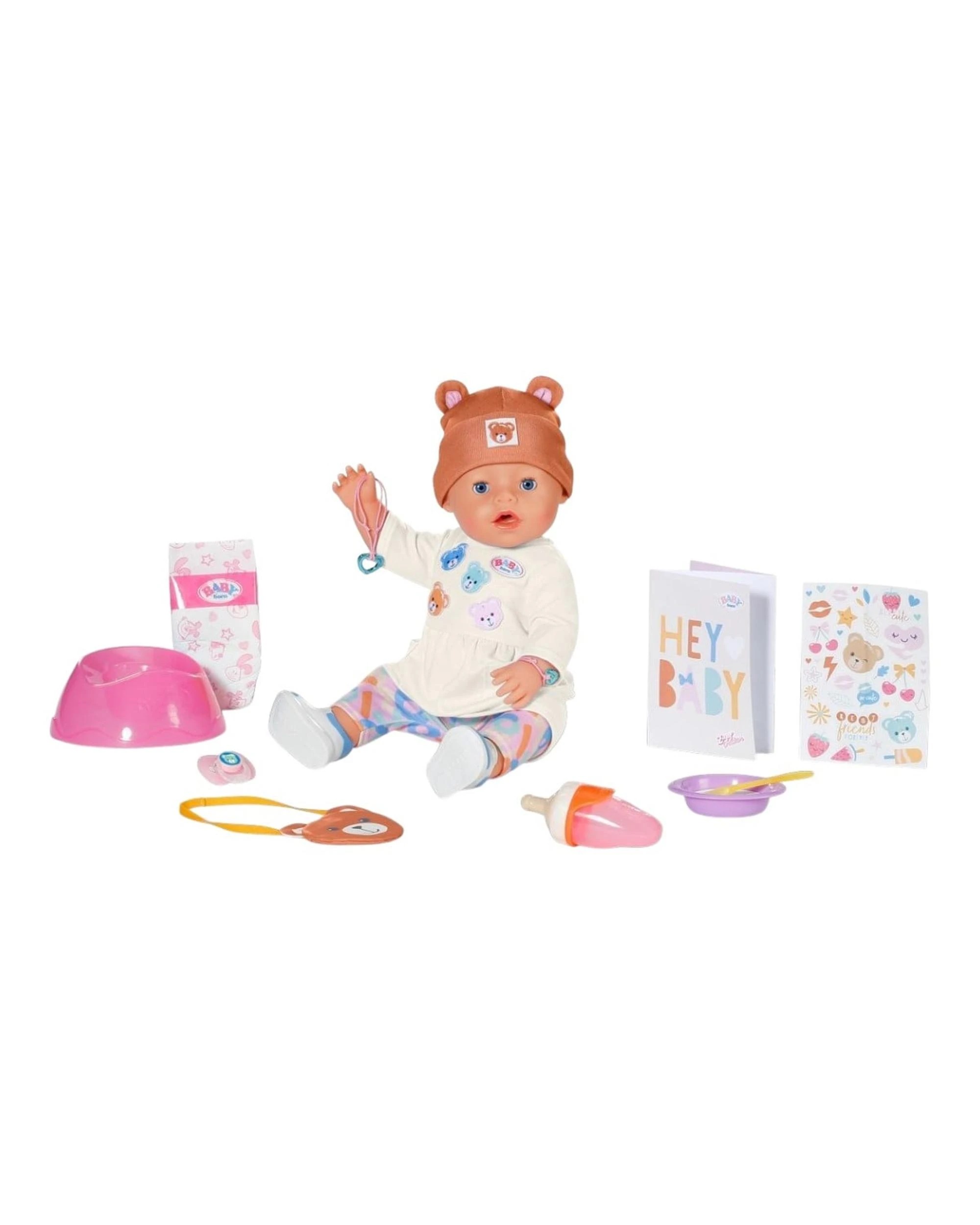 4 Baby Born Emma in Teddy Style 43cm Doll, 4 of 7