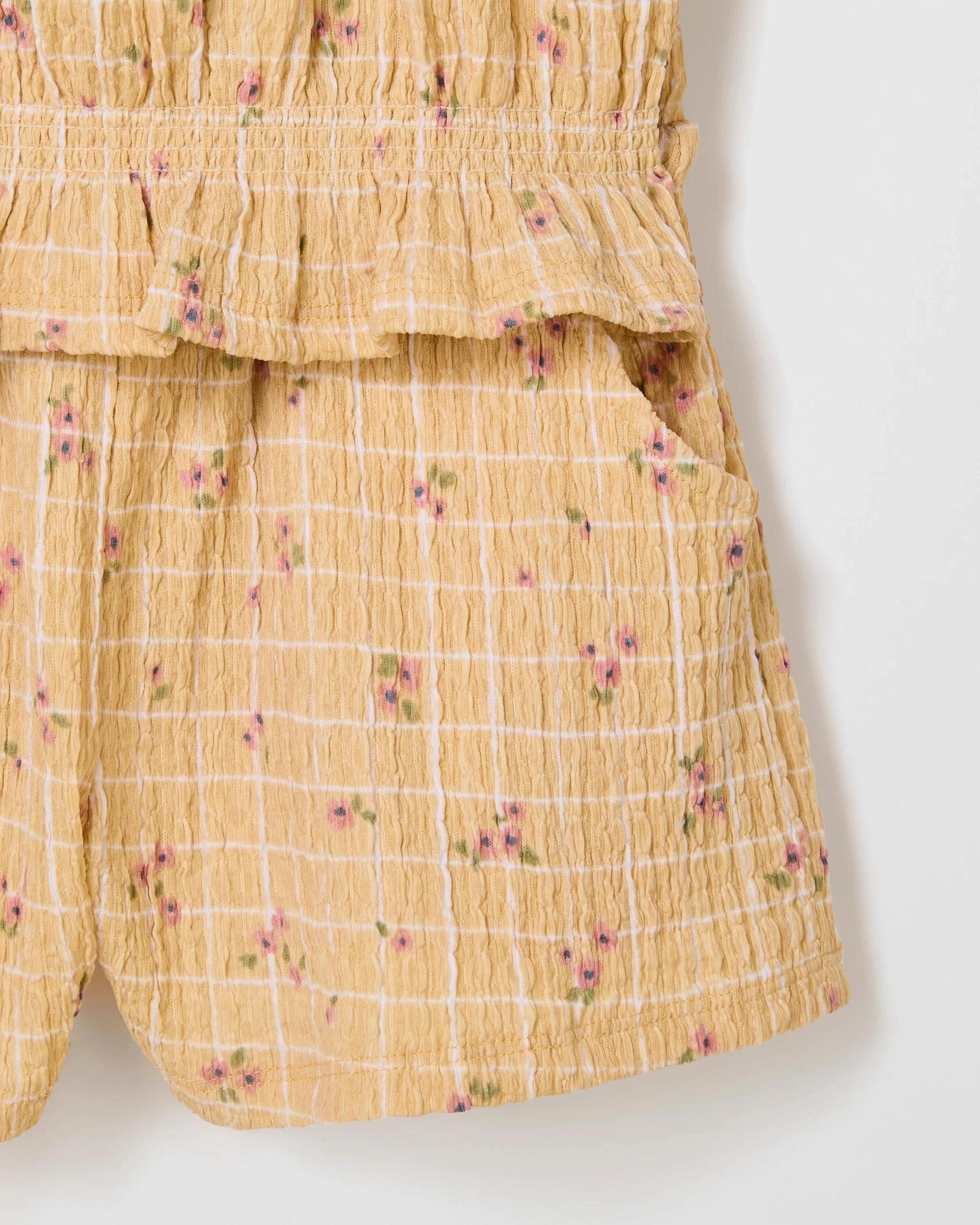 7 Target Textured Top and Short Set YELLOW, 7 of 7