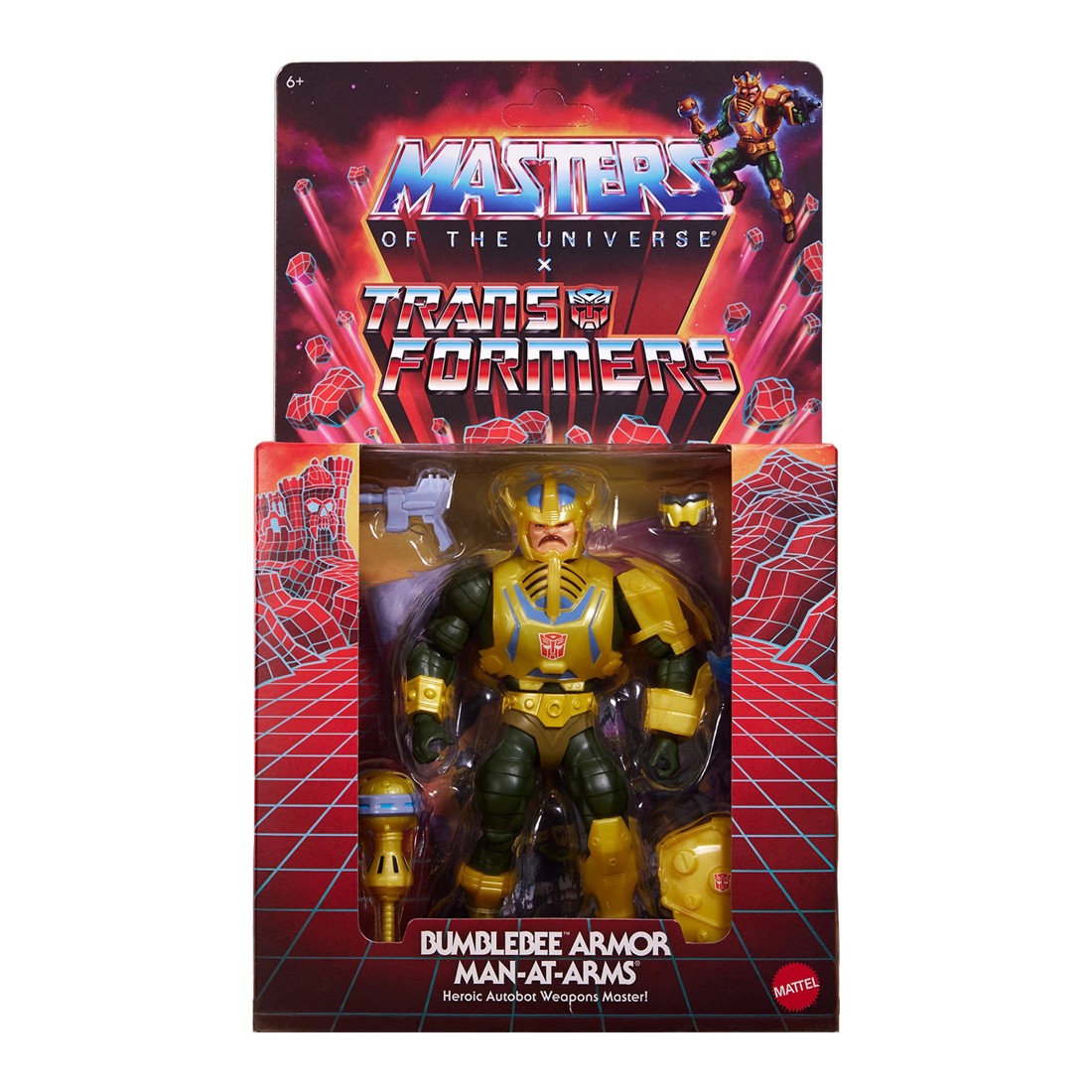 1 Masters of the Universe x Transformers Bumblebee Armor Man-At-Arms Action Figure, 1 of 6