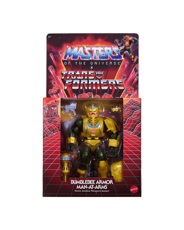Masters of the Universe x Transformers Bumblebee Armor Man-At-Arms Action Fi