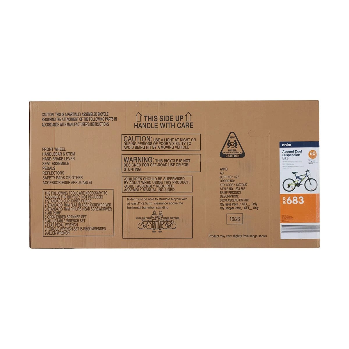 8 60cm Ascend Dual Suspension Bike, 8 of 8