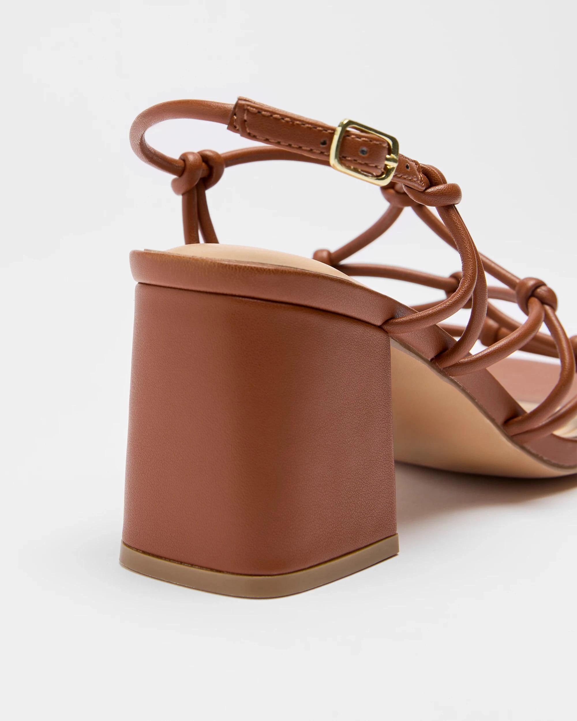 2 Target Womens Strappy Mid Heel - Sarry TAN, 2 of 3