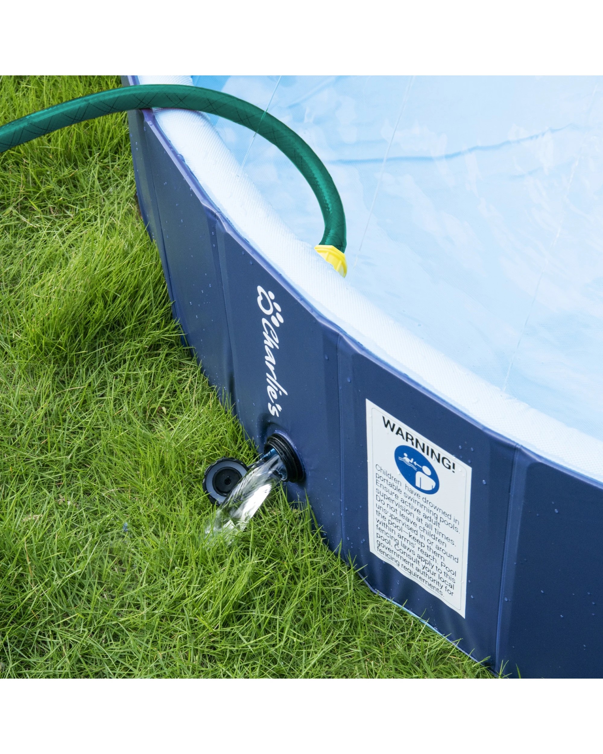 6 Charlie's Splash Society Sprinkler Dog Pool 120x30cm Large - Blue, 6 of 9