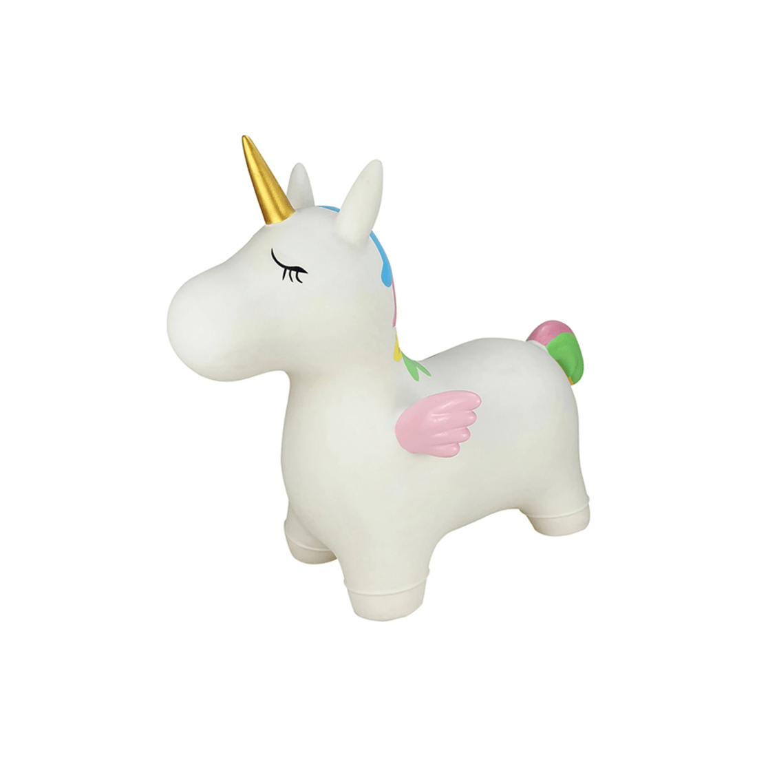 1 Kaper Kidz Bouncy Rider Stardust The Unicorn Kids Ride On Toy White 12m Plus - White, 1 of 9