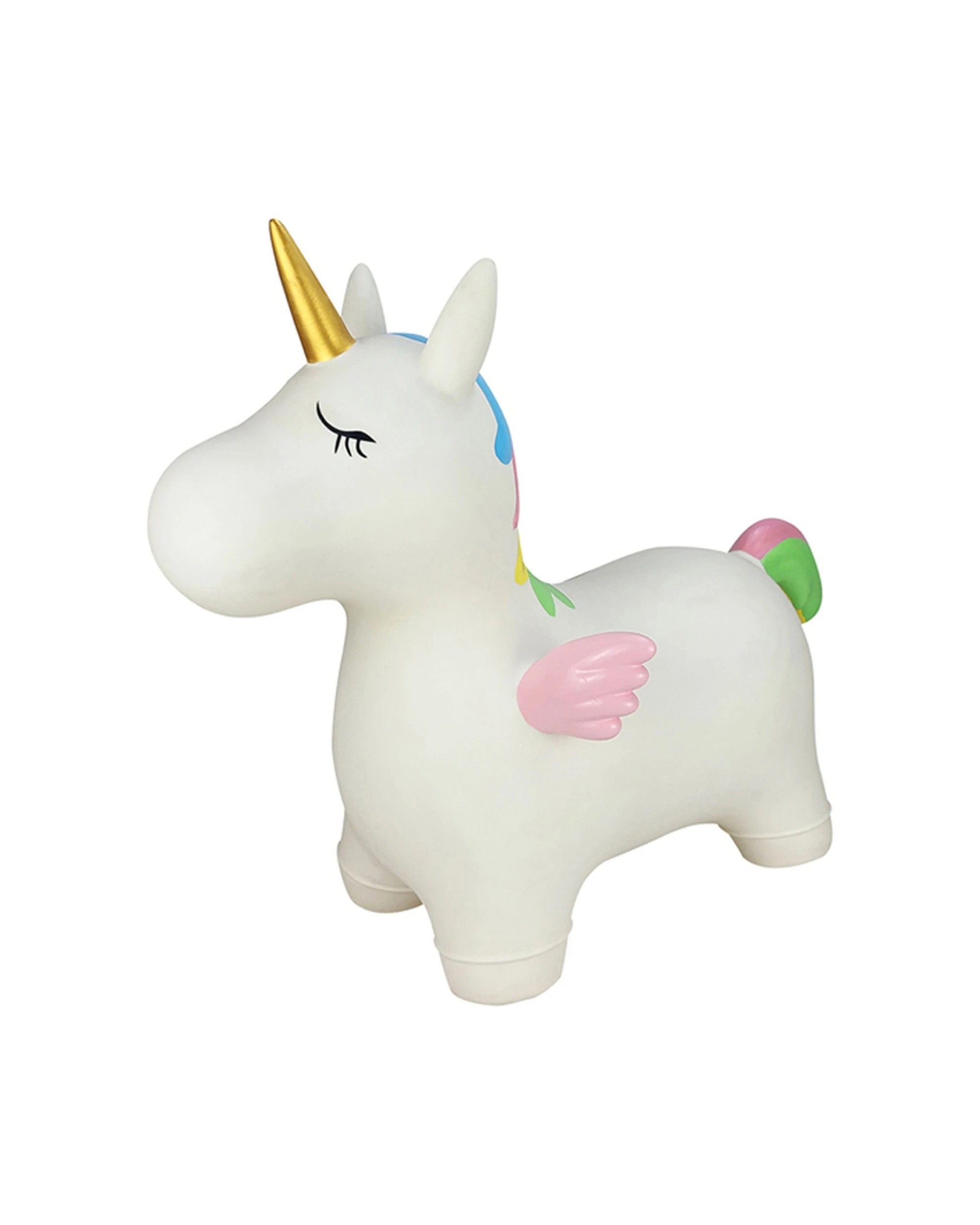 1 Kaper Kidz Bouncy Rider Stardust The Unicorn Kids Ride On Toy White 12m Plus - White, 1 of 9