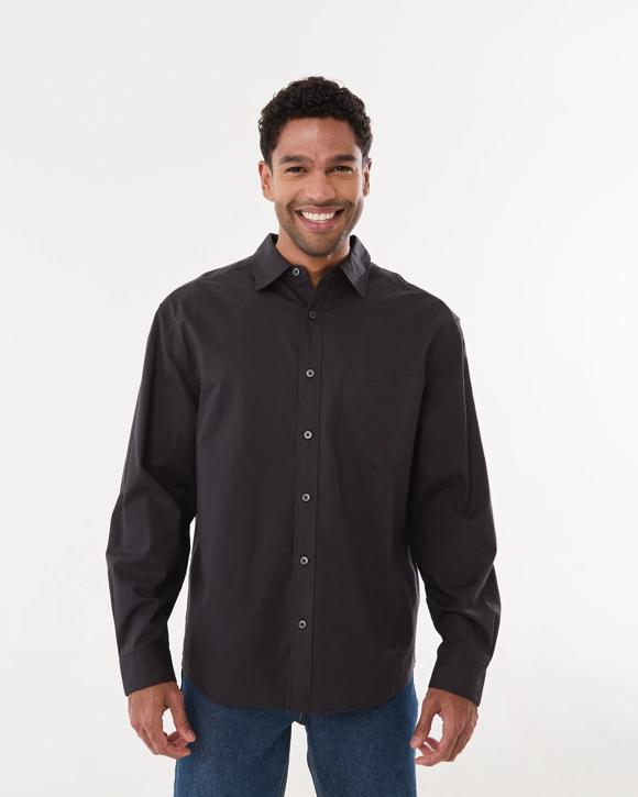 Long Sleeve Cotton Linen Shirt