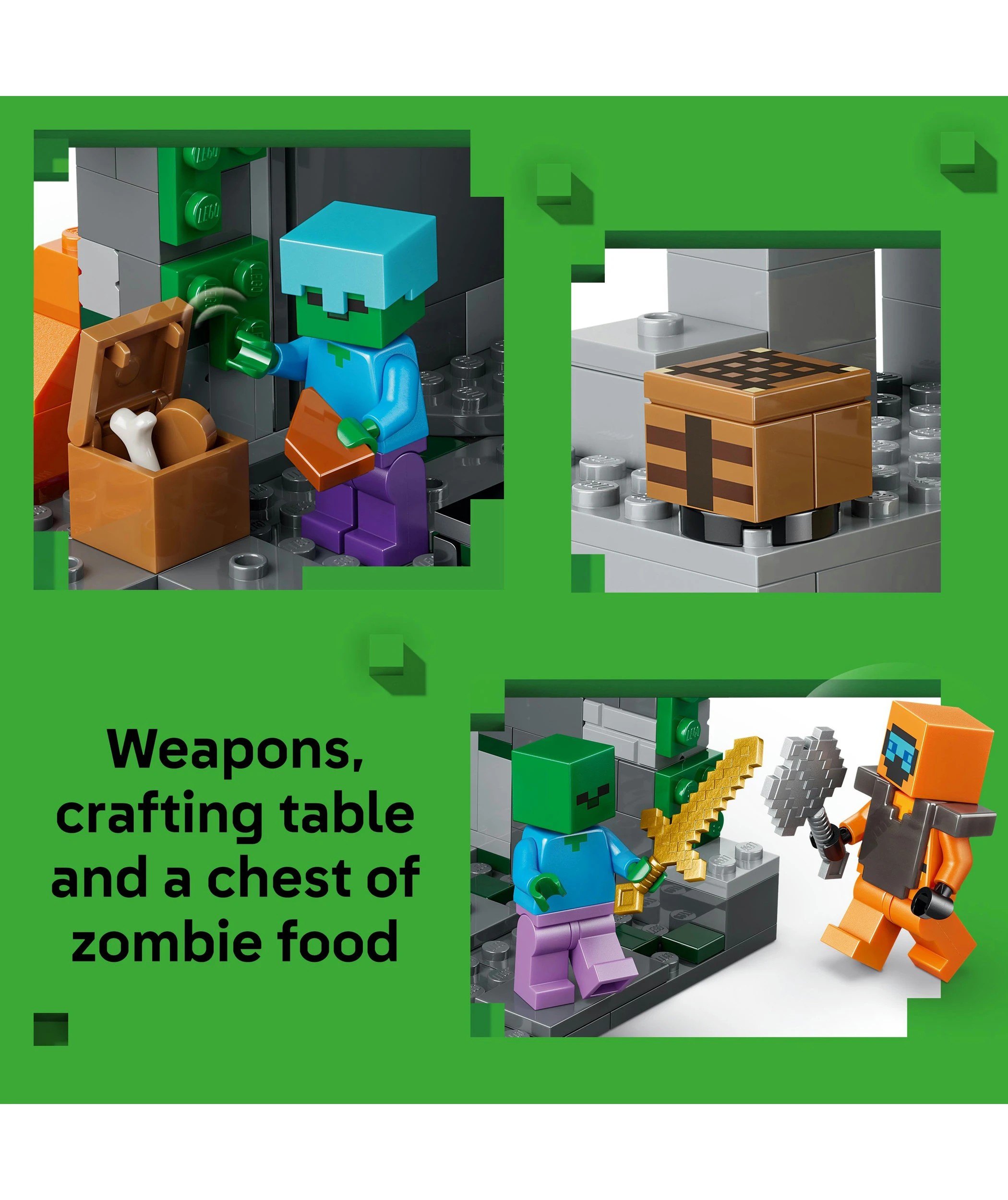 4 LEGO Minecraft Zombie Dungeon 21587, 4 of 10