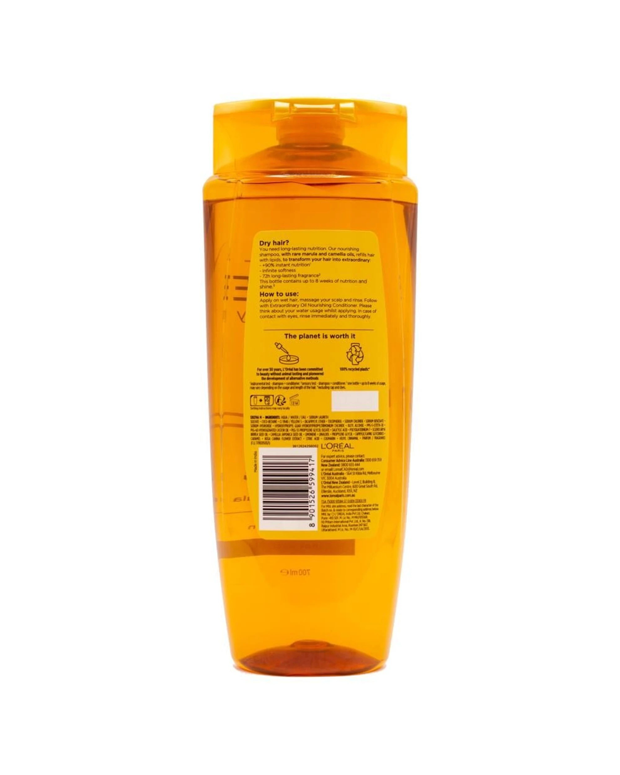 3 Loreal 3PK Shampoo Nourishing Extraordinary Oil For Dry Hair 700ml - Orange, 3 of 3