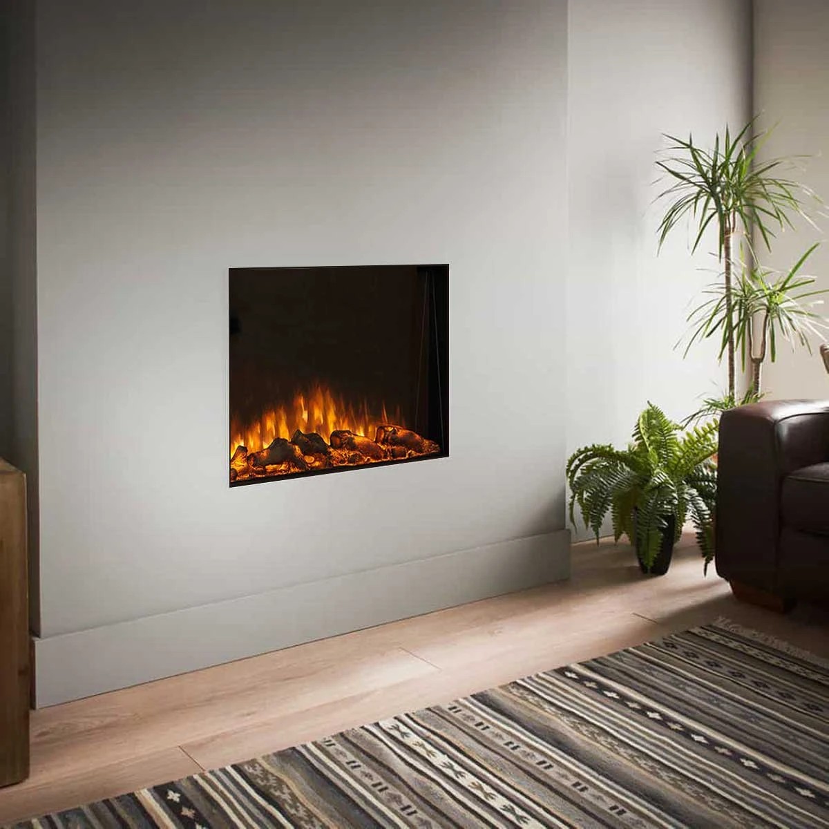 9 Moda Living Aristo 28 inch Electric Fireplace - Frameless - Black, 9 of 10