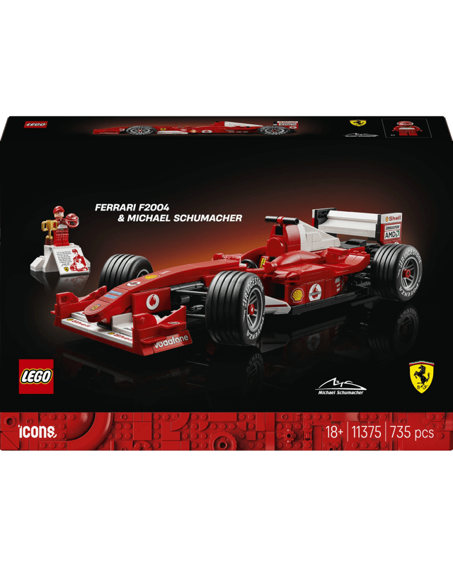 LEGO Icons Ferrari F2004 & Michael Schumacher 1