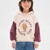 LUCKY BEAR BURGUNDY/CREAM