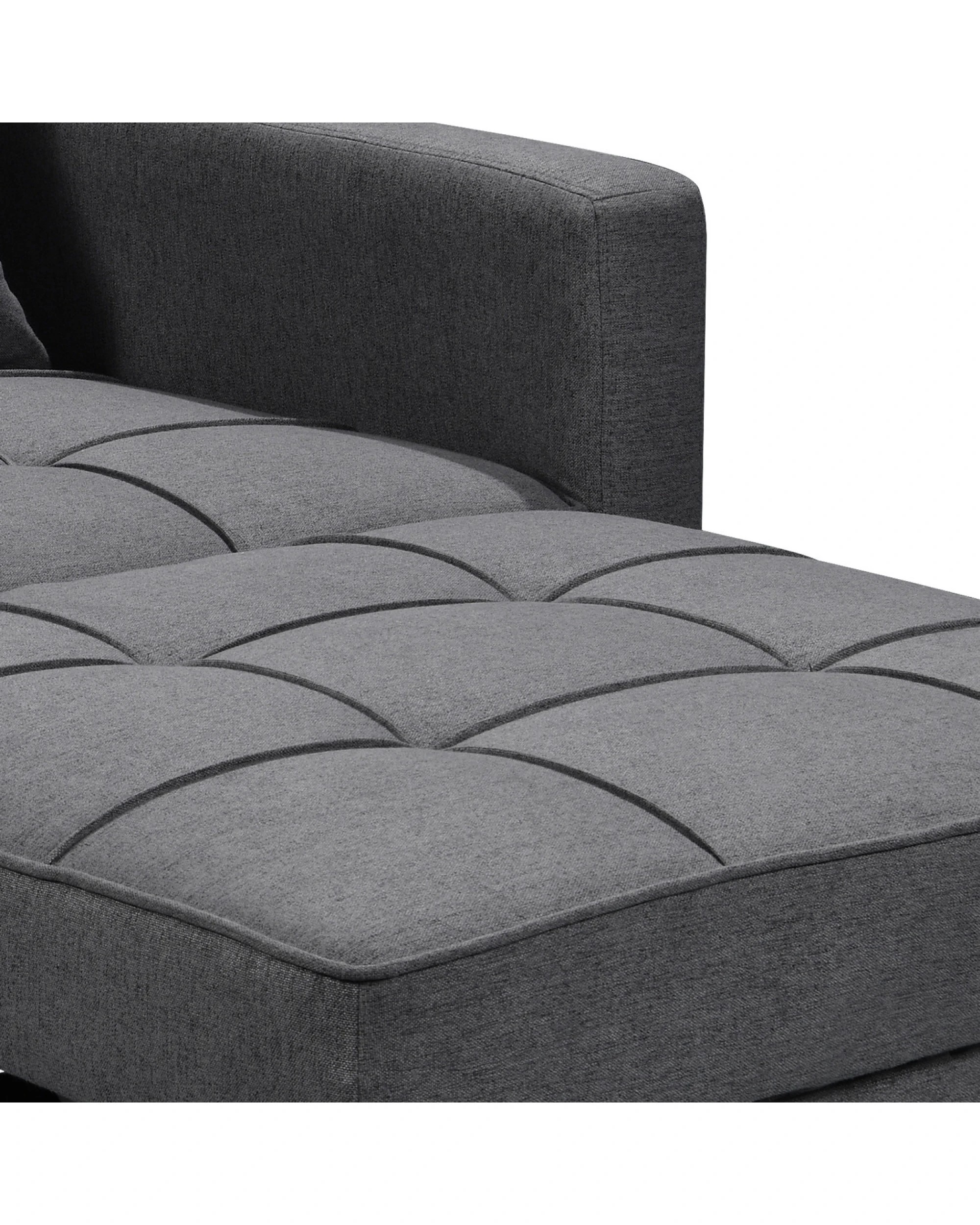 8 Suri 3-in-1 Convertible Lounge Chair Bed By Sarantino - Dark Grey, 8 of 10