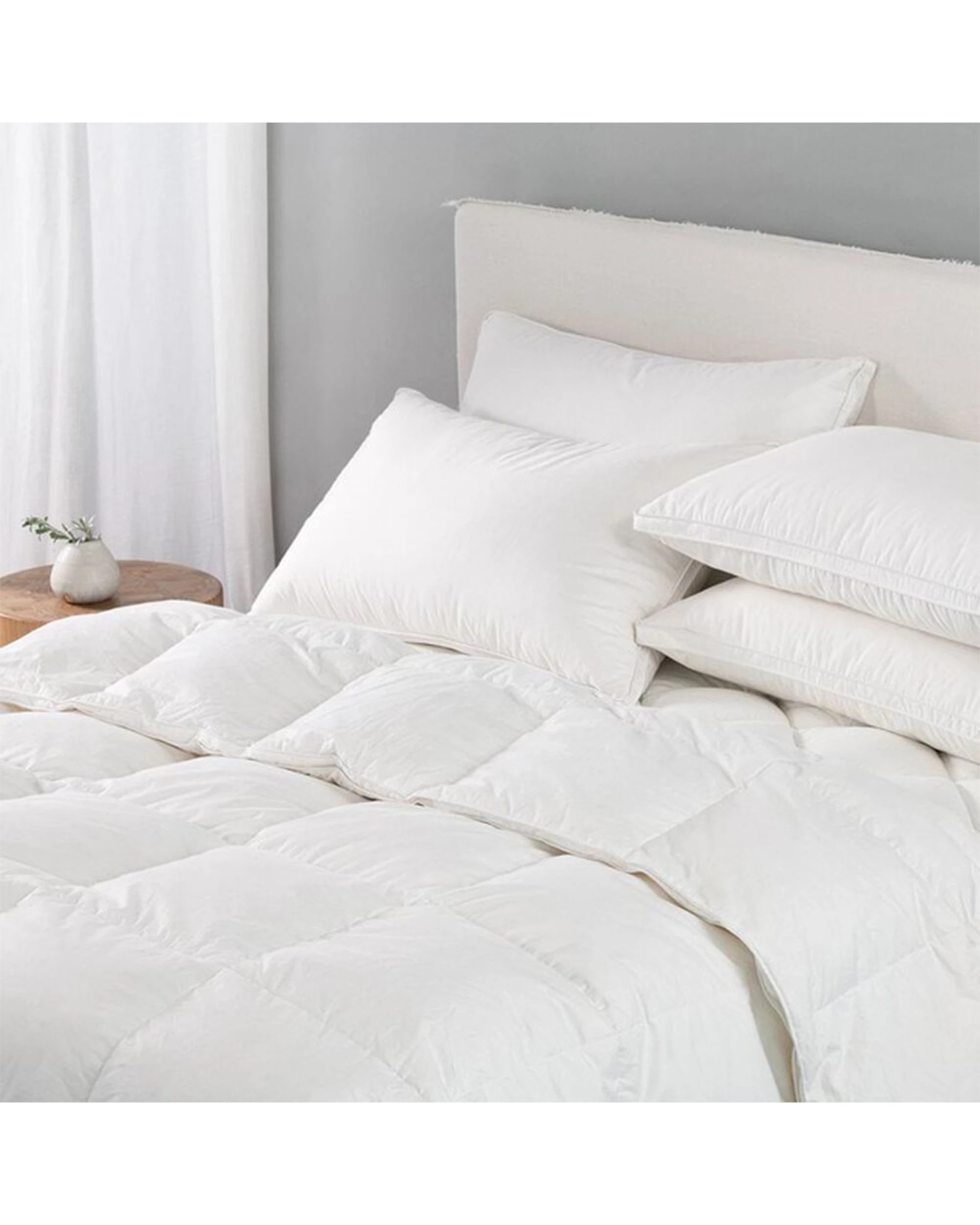 3 Canningvale Oca Goose Feather And Down Bed Quilt - Queen Bed - White, 3 of 3