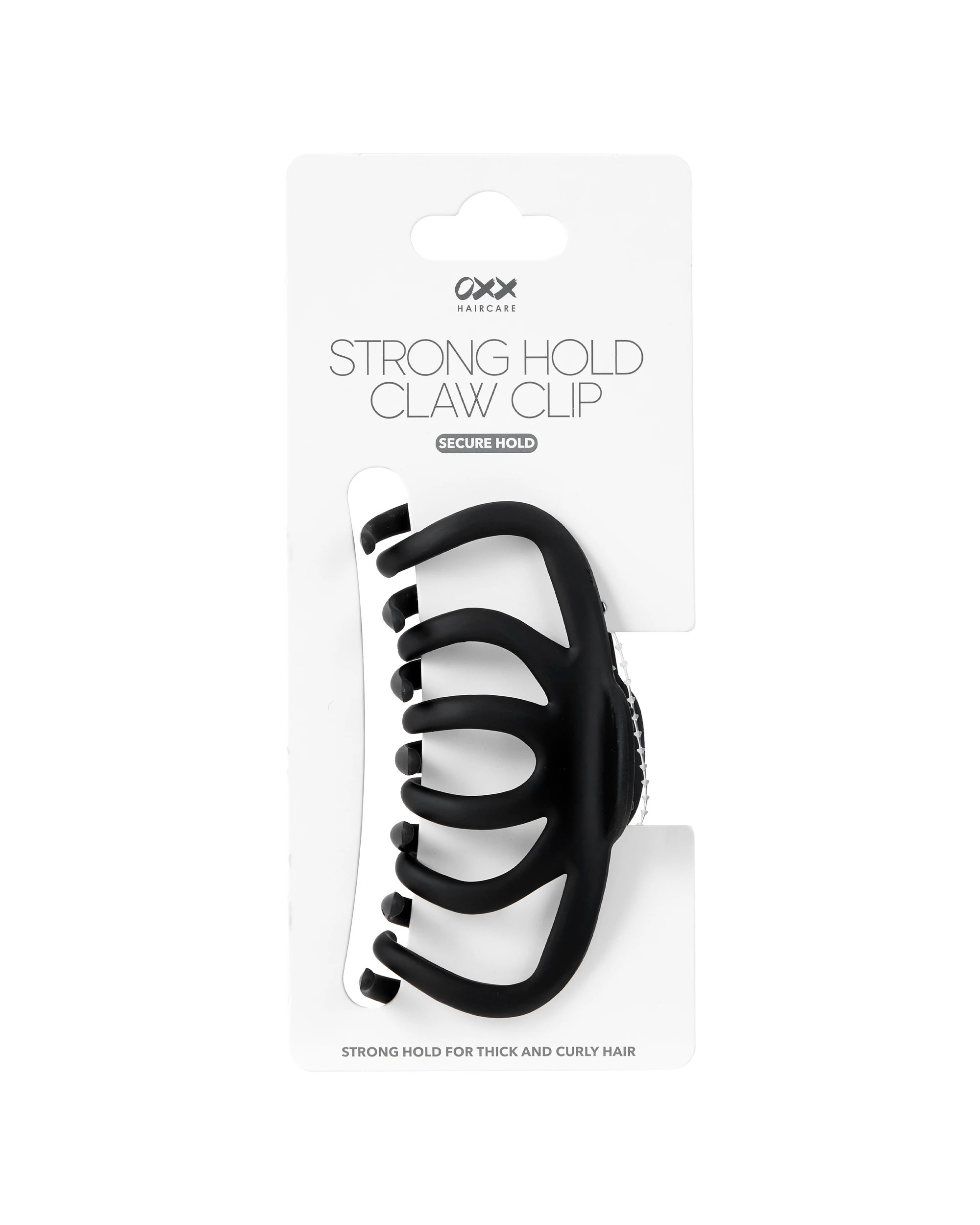 3 OXX Haircare Black Strong Hold Claw Hair Clip, 3 of 3
