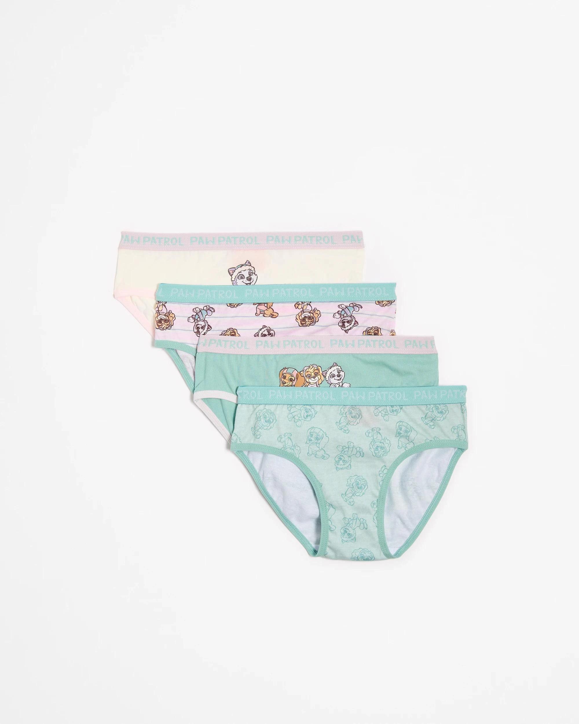 1 Paw Patrol PAW Patrol Younger Girls Briefs 4 Pack MULTI, 1 of 2