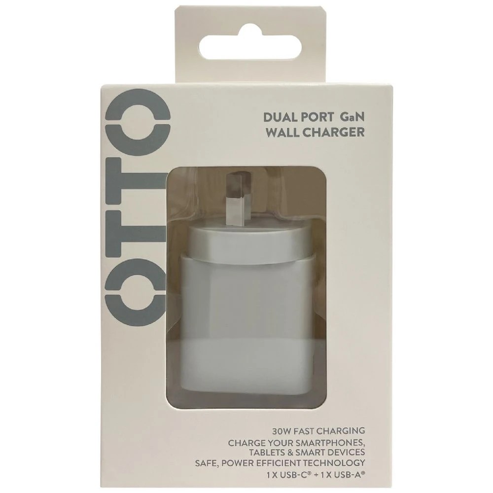 7 Otto 30W 2-Port USB-C + USB-A Wall Charger Pastel Grey, 7 of 7