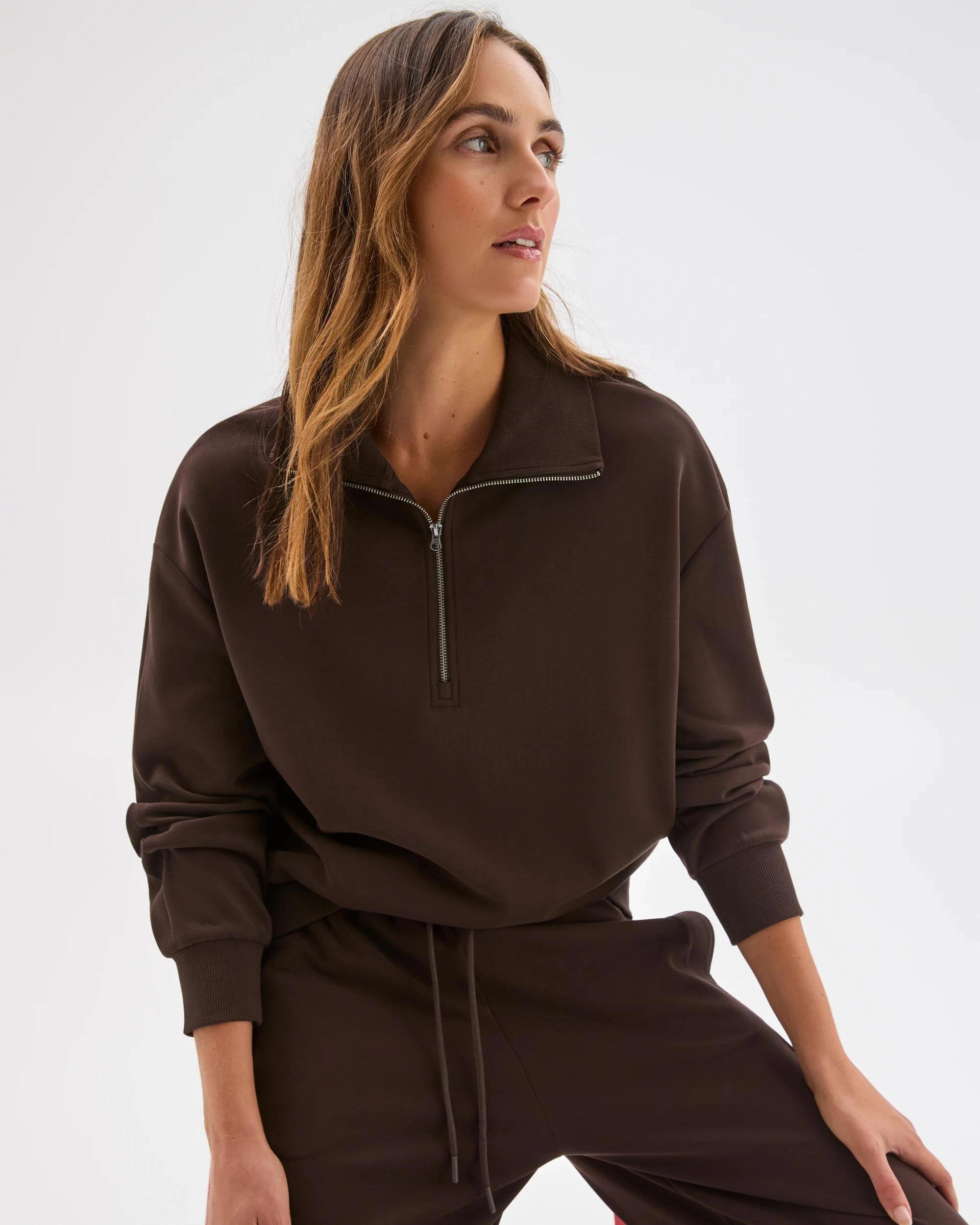 7 Target Active Active Movement 1/4 Zip Jumper COCOA, 7 of 7