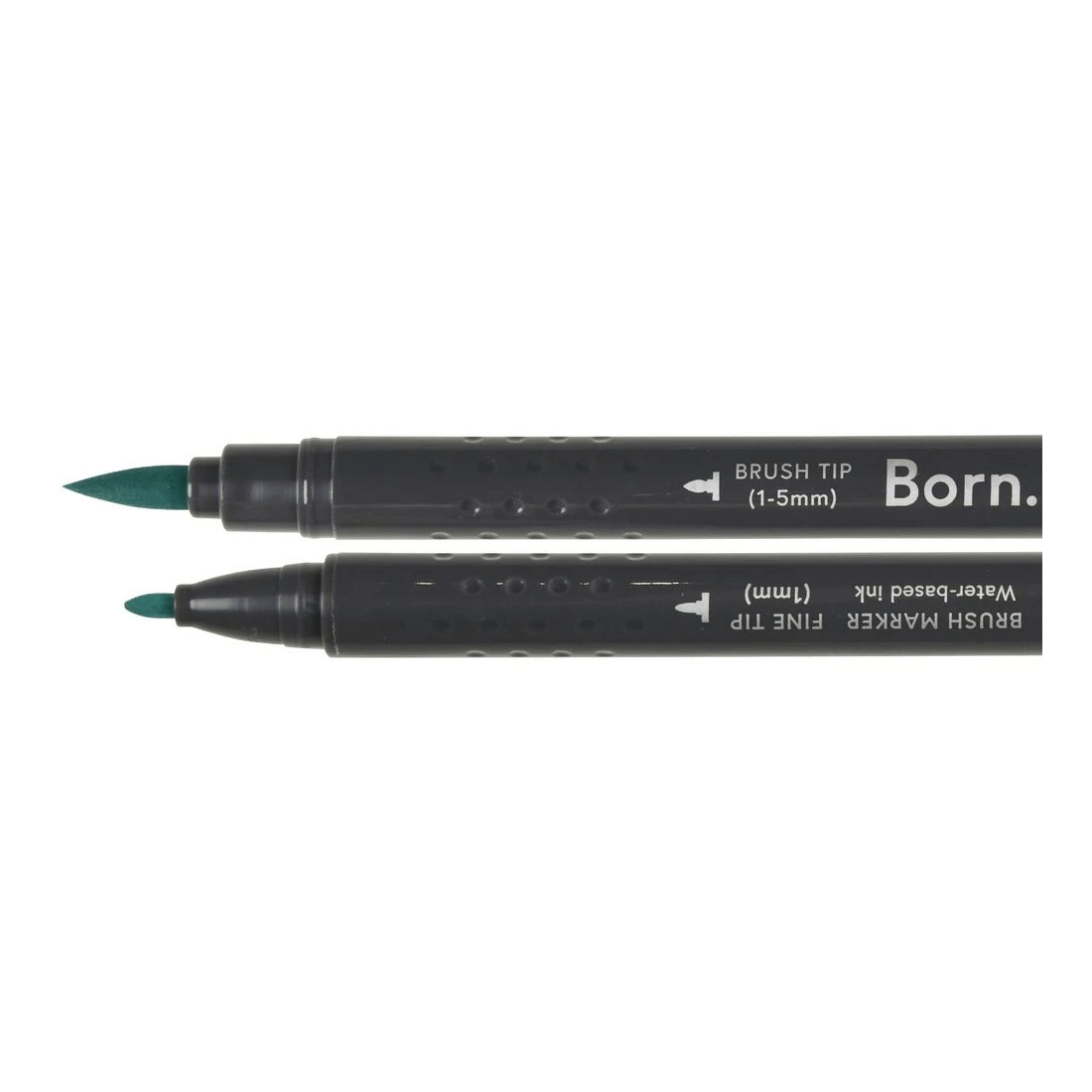 2 Born Professional Brush Dual-Tip Marker Pond Green 296, 2 of 4