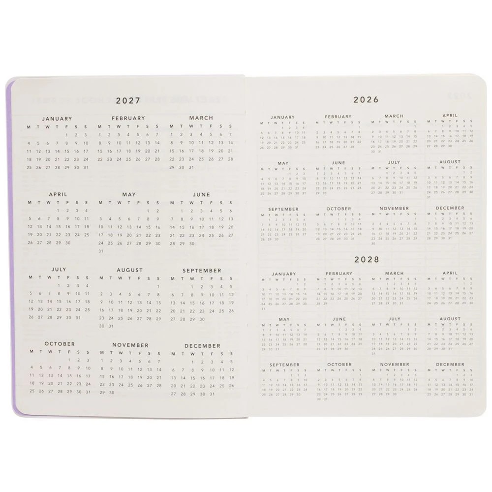 3 Officeworks A5 Soft Cover Diary Day To Page 2027, 3 of 7