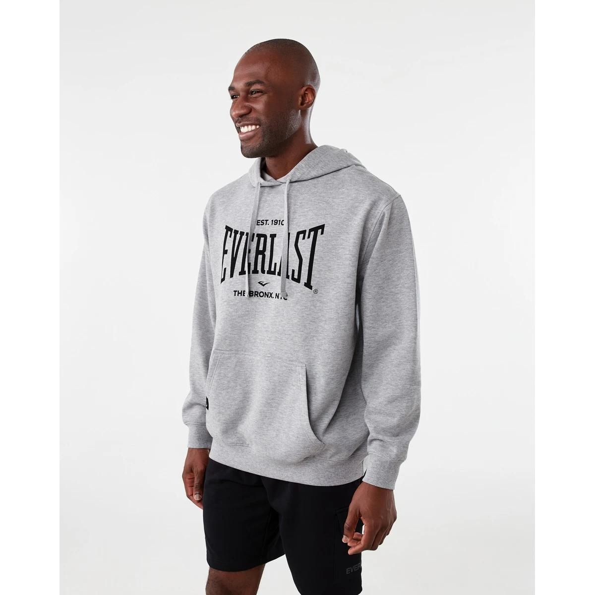 2 Everlast Mens Bronx Hoodie Ash, 2 of 8