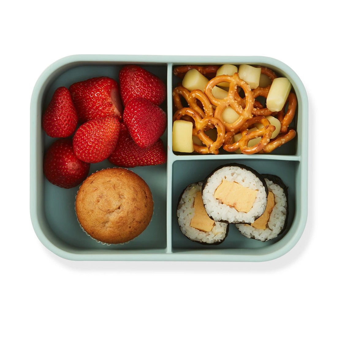1 Sage Silicone Bento Lunch Box, 1 of 8