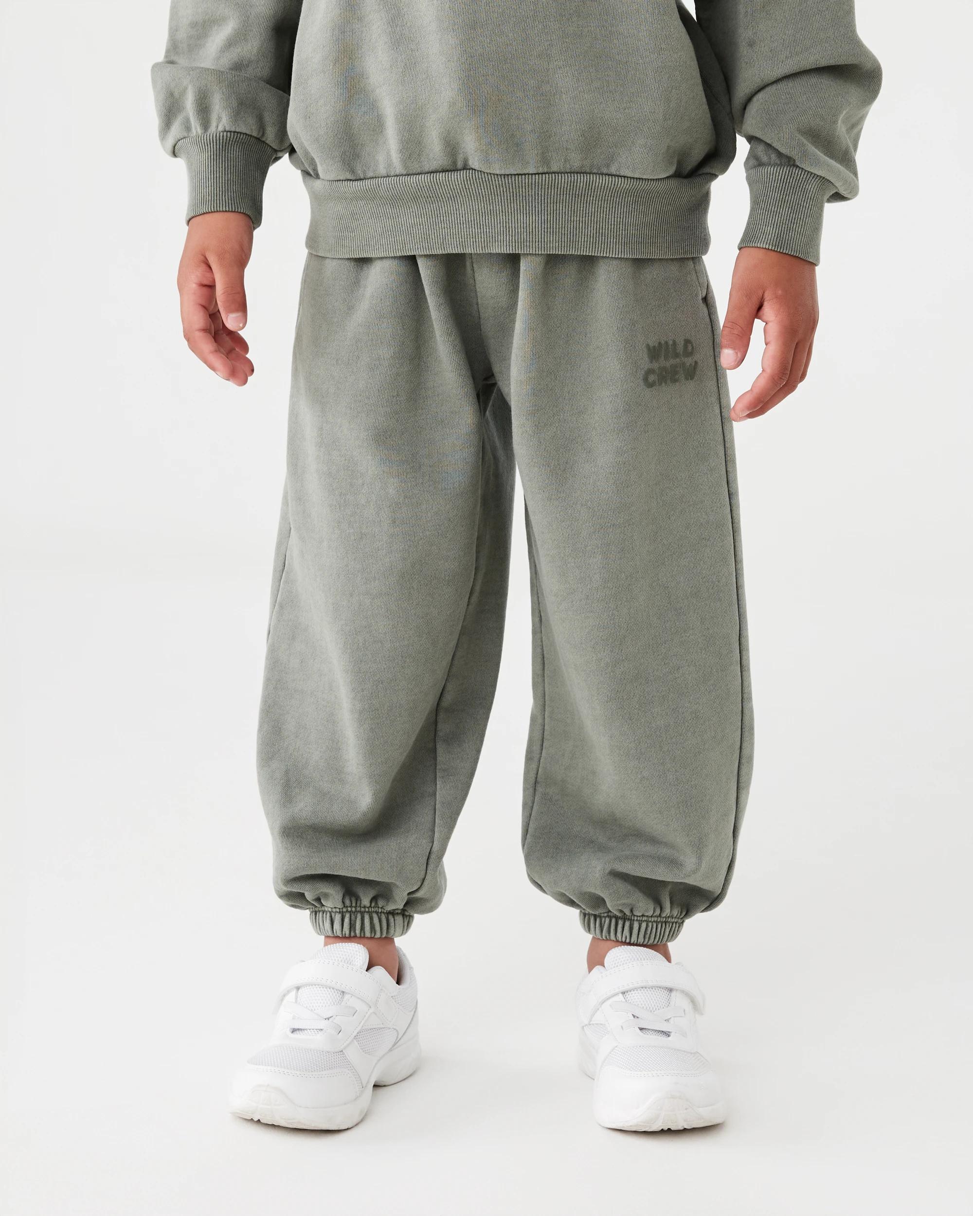 1 Washed Oversize Trackpants Mnr Khk, 1 of 7