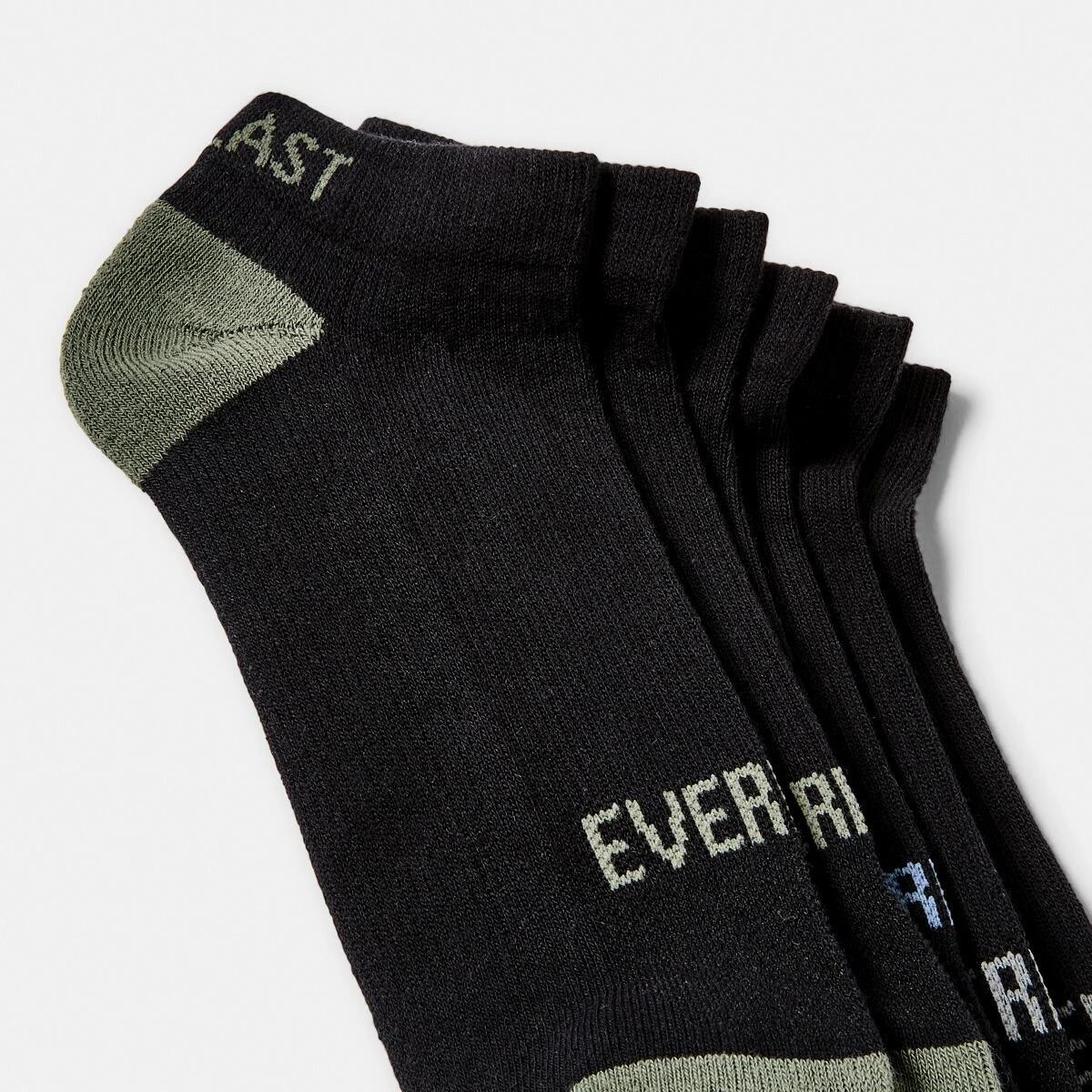 2 3 Pack Everlast Mens Performance Low Cut Socks Blk Colour, 2 of 3