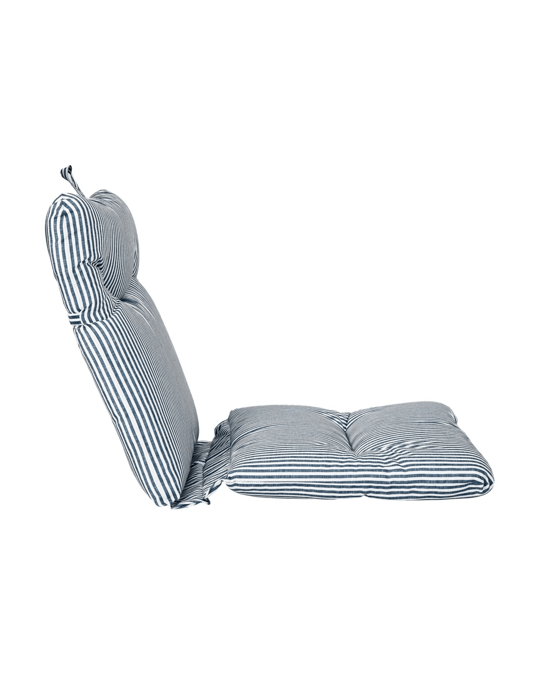 4 Outdoor High Back Cushion - Blue Stripe, 4 of 10