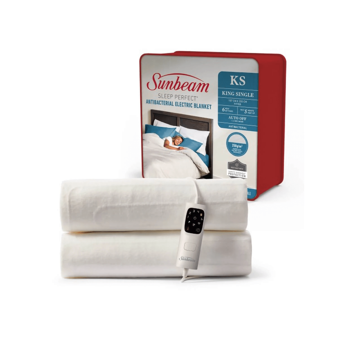 1 Sunbeam Sleep Perfect Electric Blanket - King Single, 1 of 5