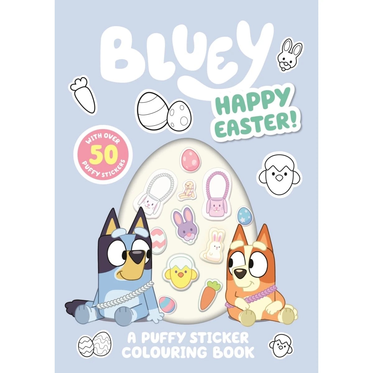 1 Bluey Happy Easter!: A Puffy Sticker Colouring Book, 1 of 4