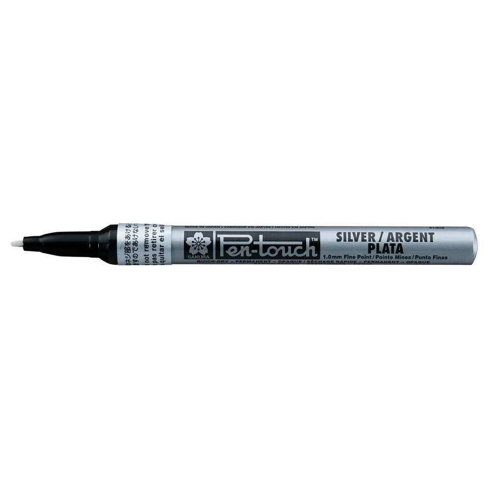 2 Sakura Pen-touch Paint Marker 1mm Silver, 2 of 8
