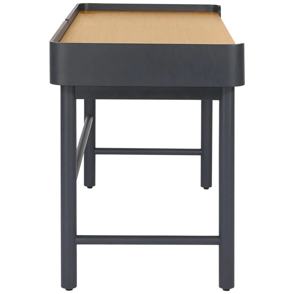 3 Stilford Leipzig 2 Drawer 1400mm Desk Charcoal and Oak Desks, Tables and Workstations, 3 of 10