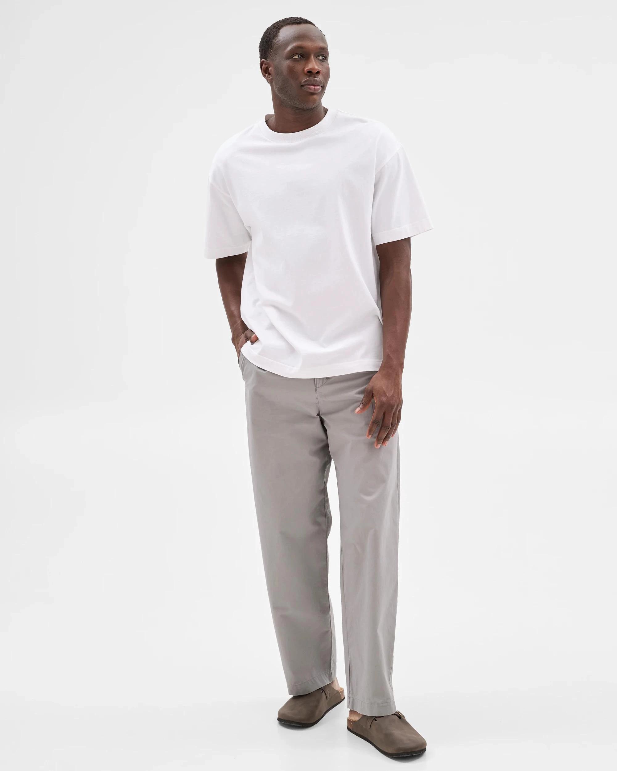 4 Commons Australian Cotton Oversized Heavy Core T-Shirt WHITE, 4 of 9