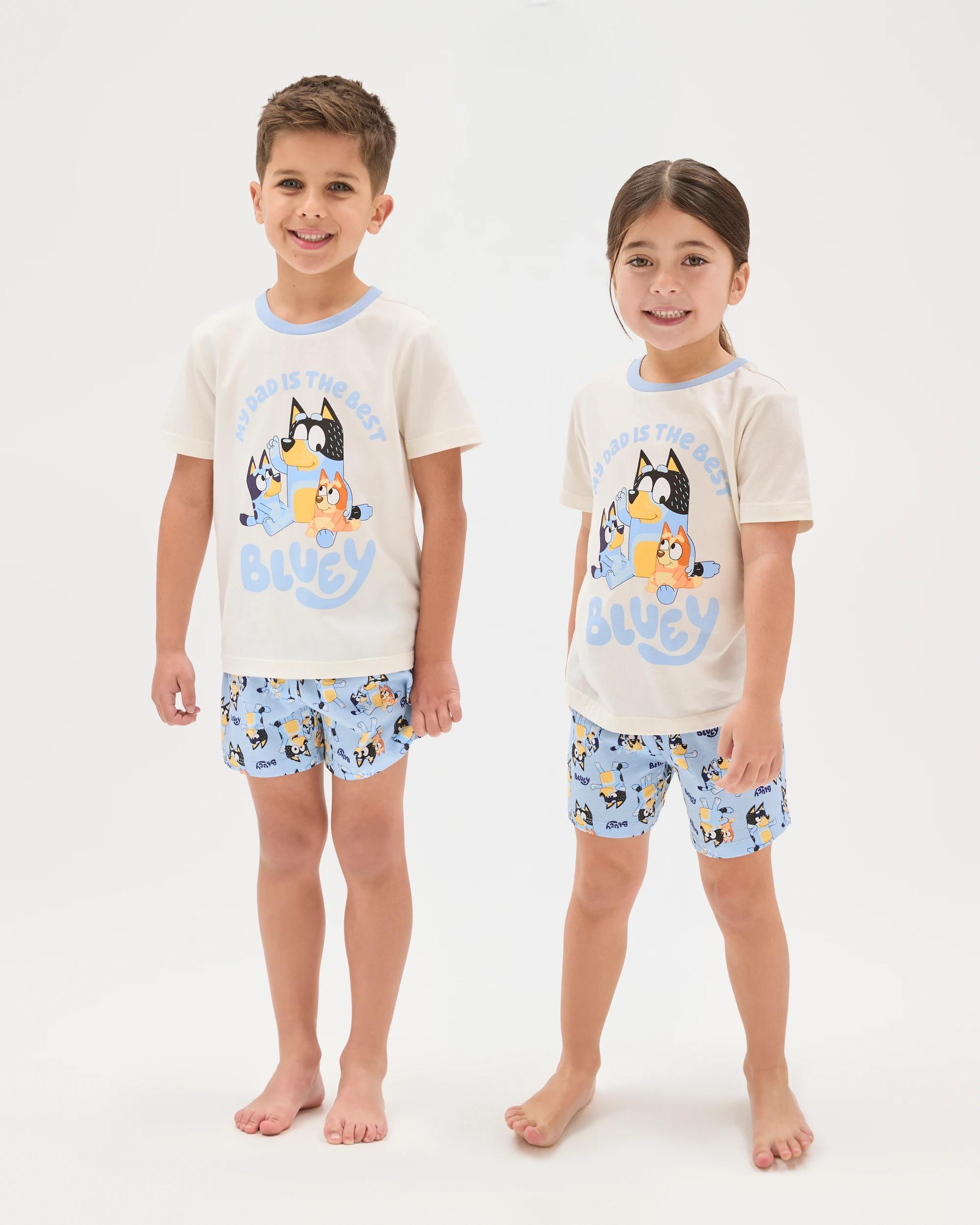 1 Family Matching Bluey Australian Cotton Younger Kids Pyjama Set BLUEY, 1 of 9
